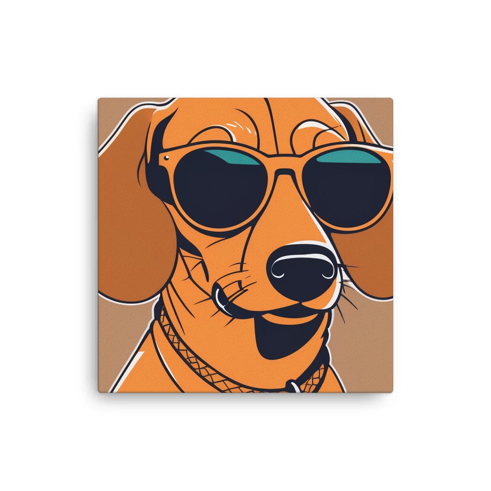 PugMug Custom Tan Dachshund Canvas