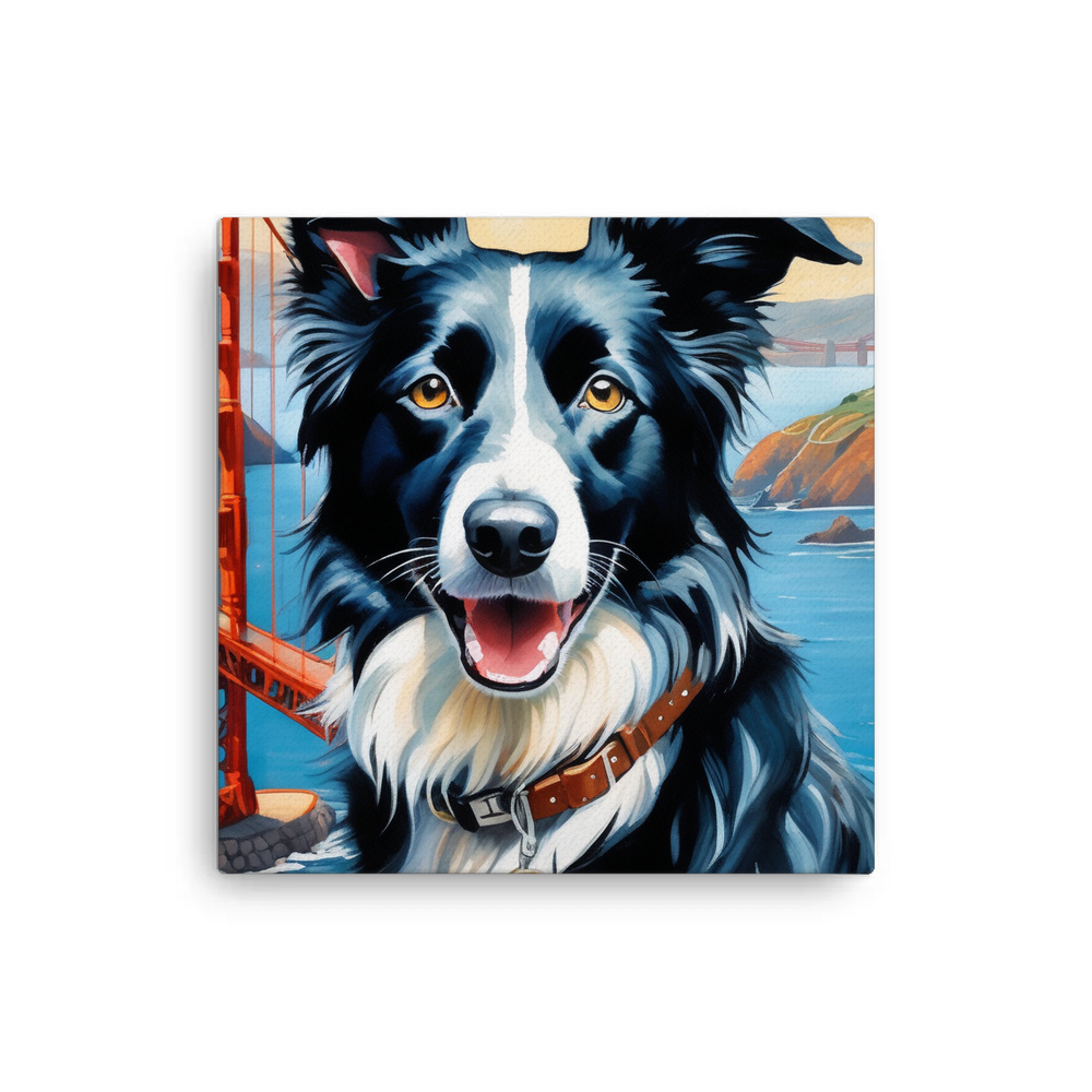 PugMug Custom Border Collie Canvas
