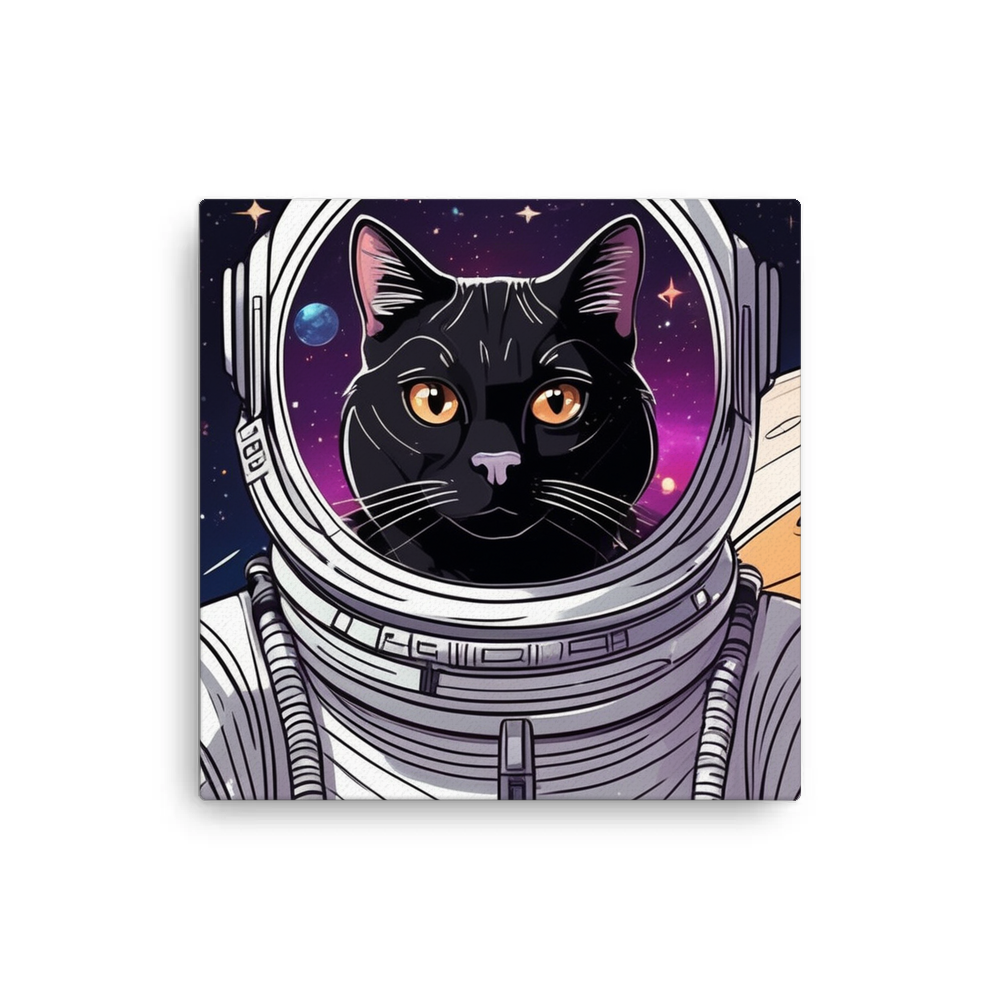 PugMug Custom Black Exotic Cat Canvas