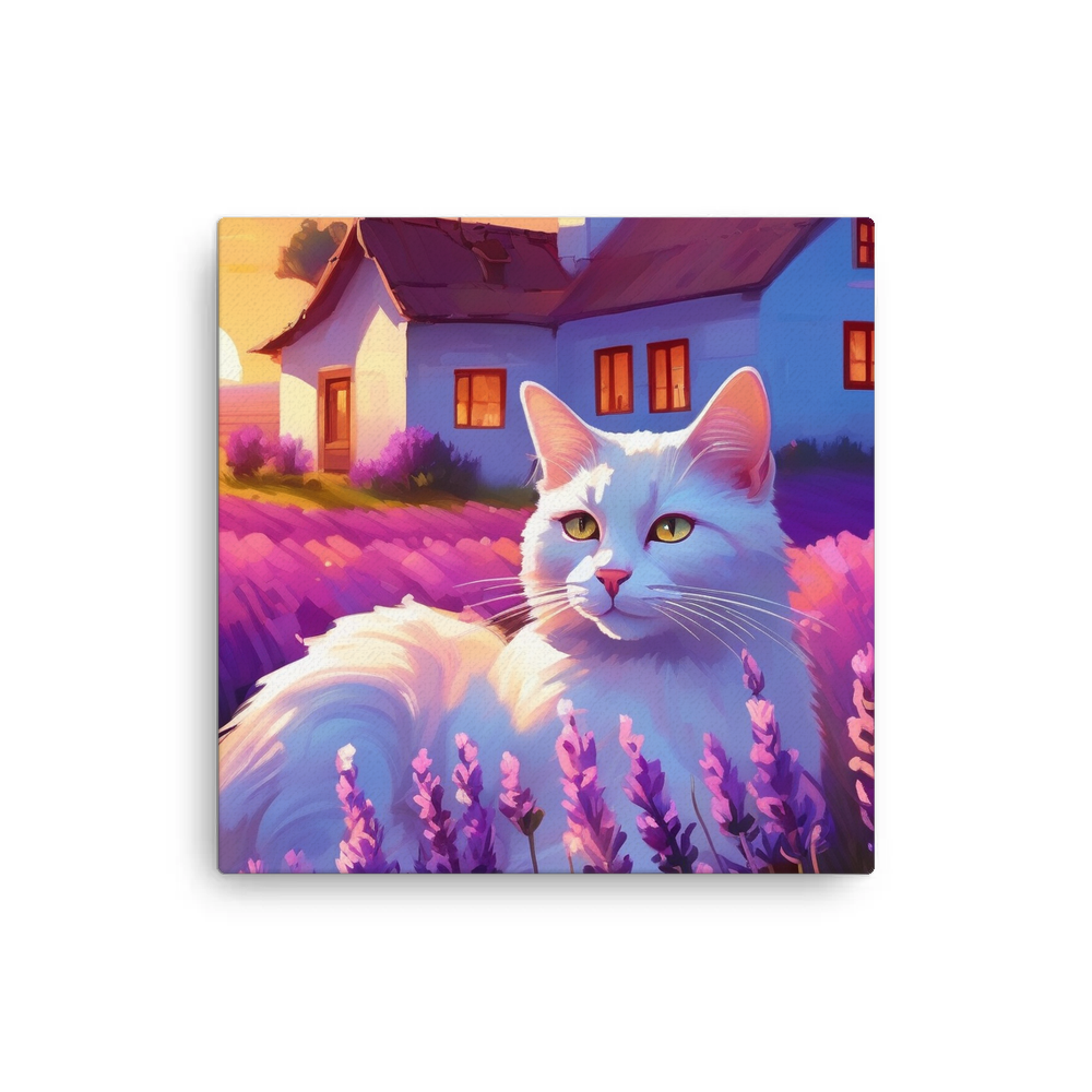 PugMug Custom White Companion Cat Canvas