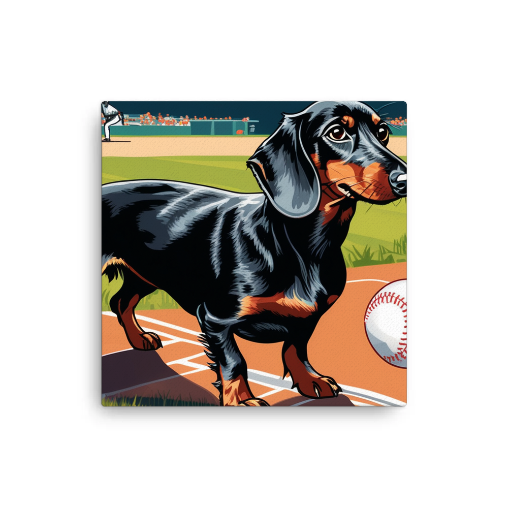 PugMug Custom Black Dachshund Canvas