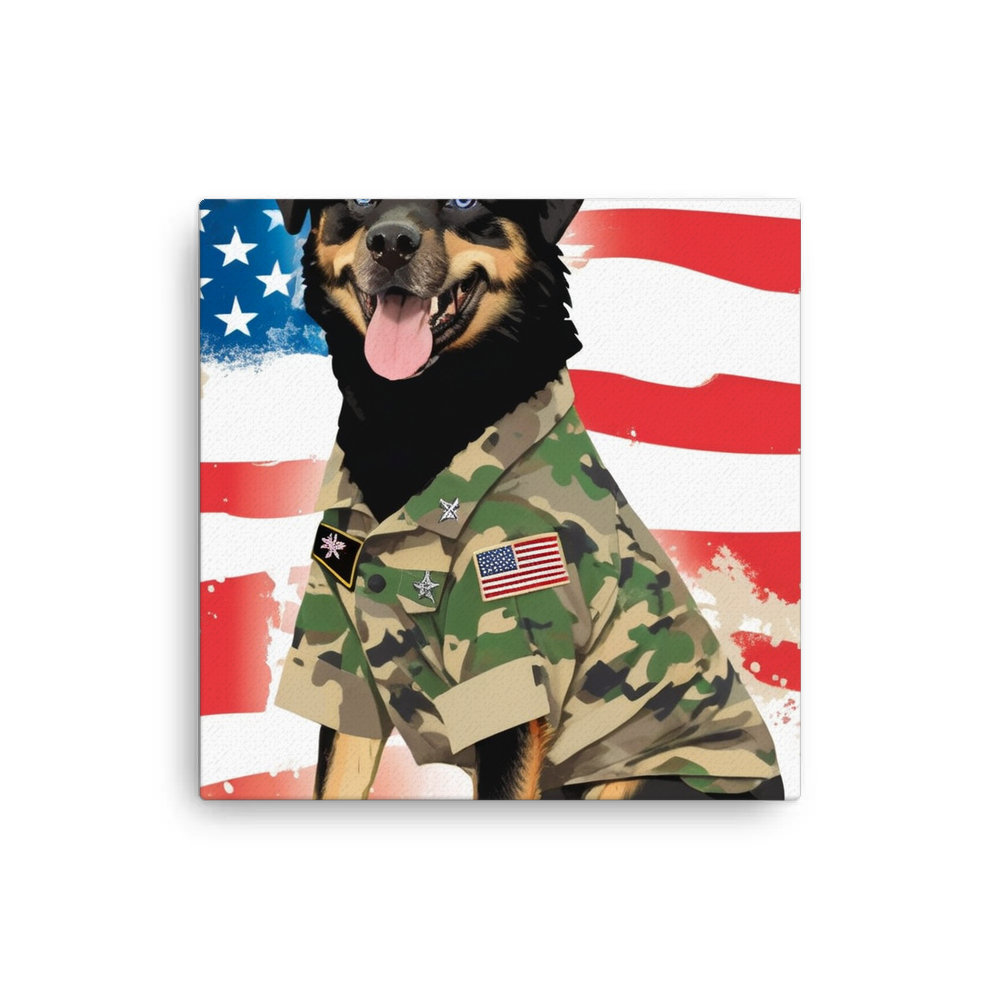 PugMug Custom Blue Canvas