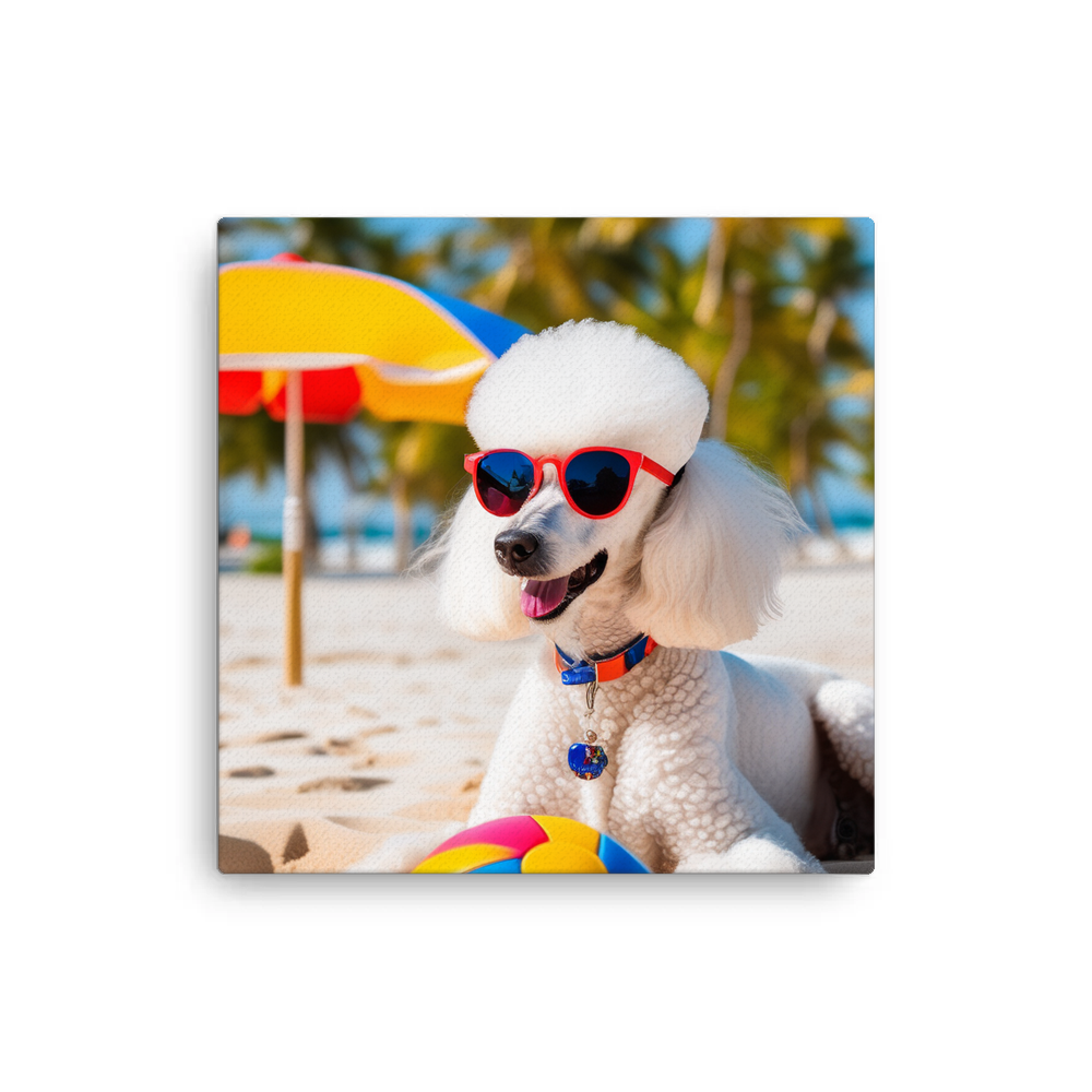 PugMug Custom White Poodle Canvas