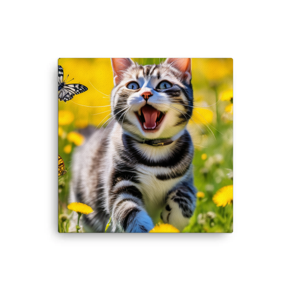 PugMug Custom Tabby American Shorthair Cat Canvas