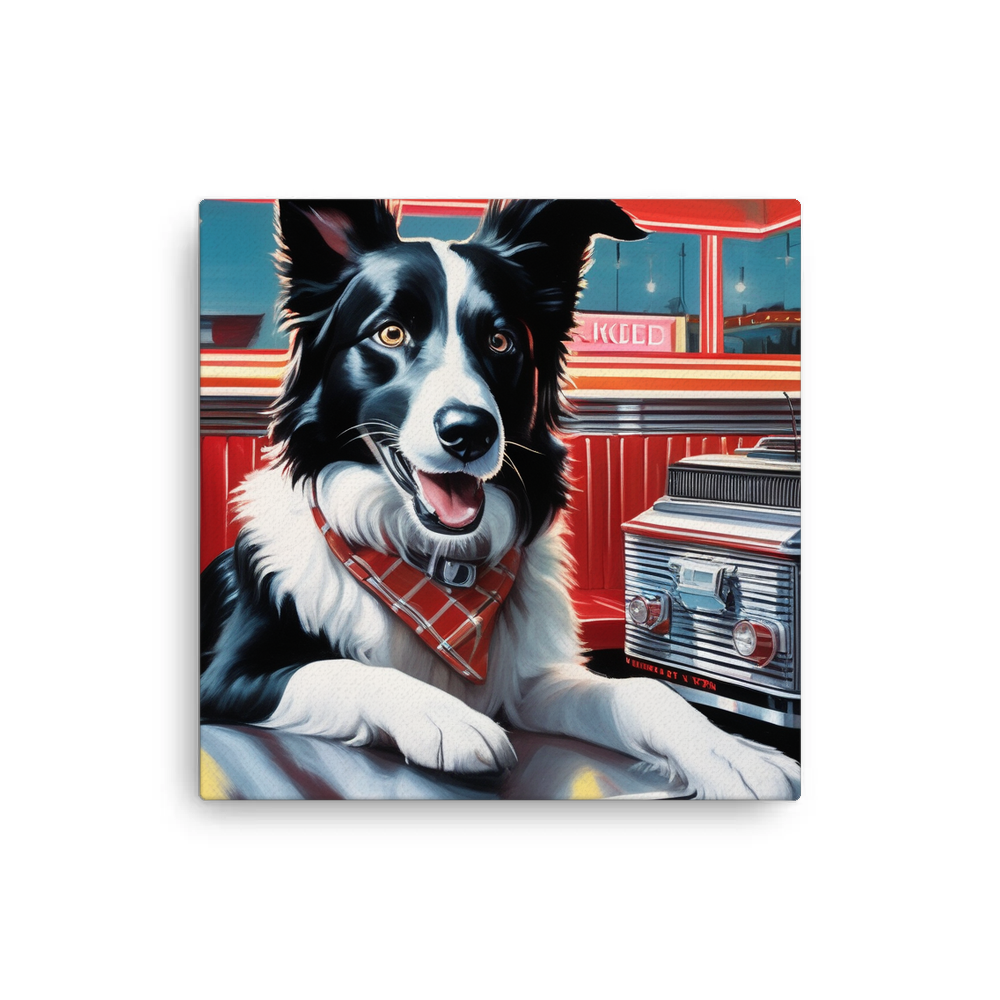 PugMug Custom Border Collie Canvas