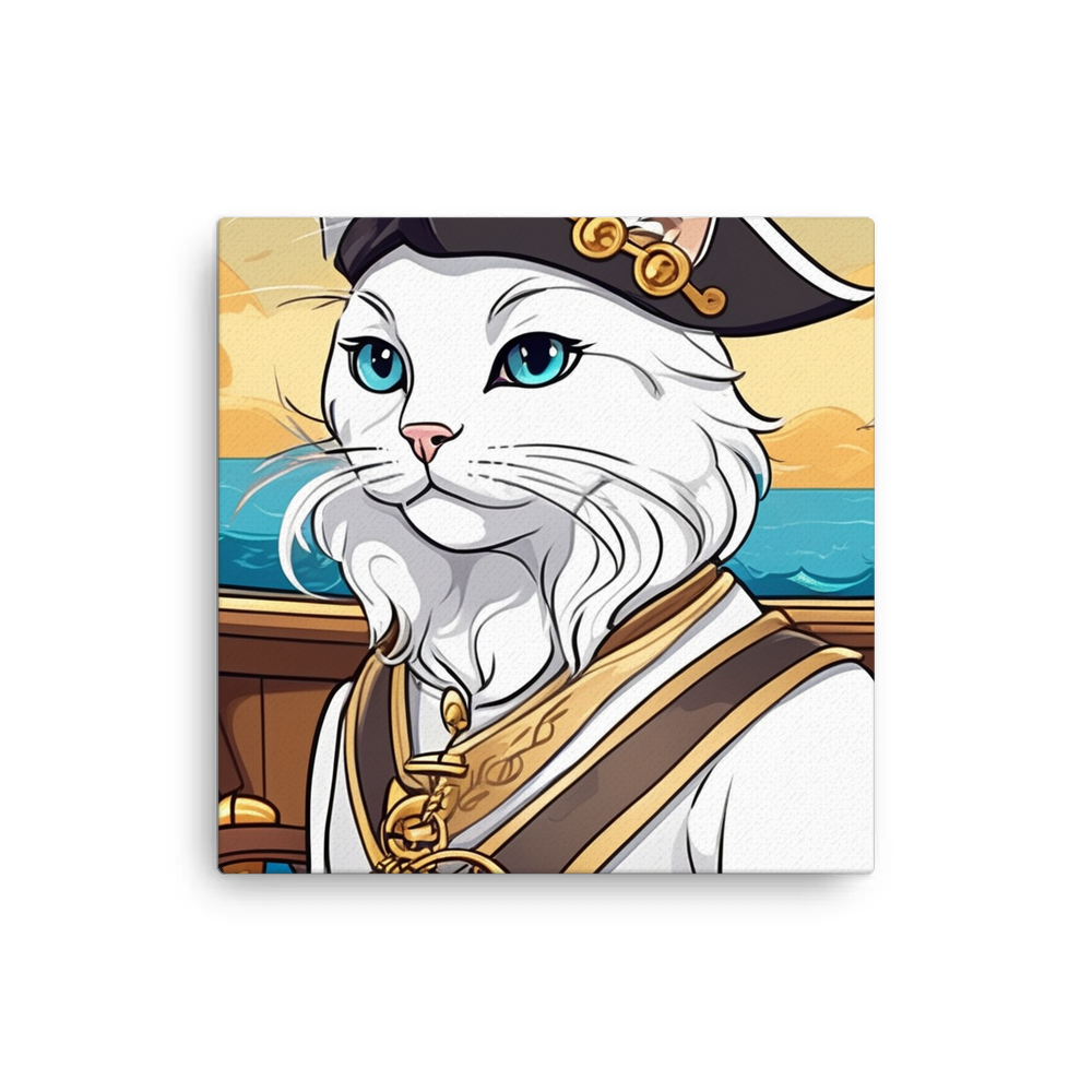 PugMug Custom White Companion Cat Canvas