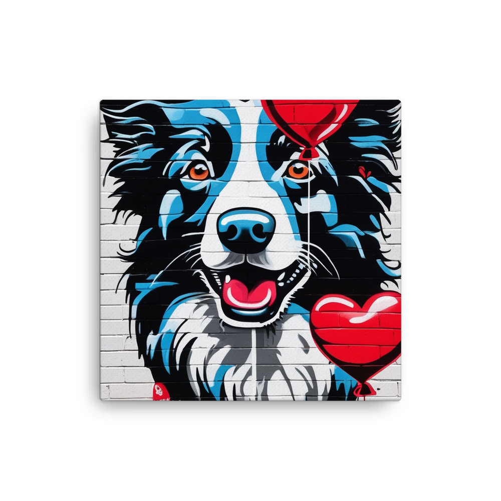 PugMug Custom Border Collie Canvas