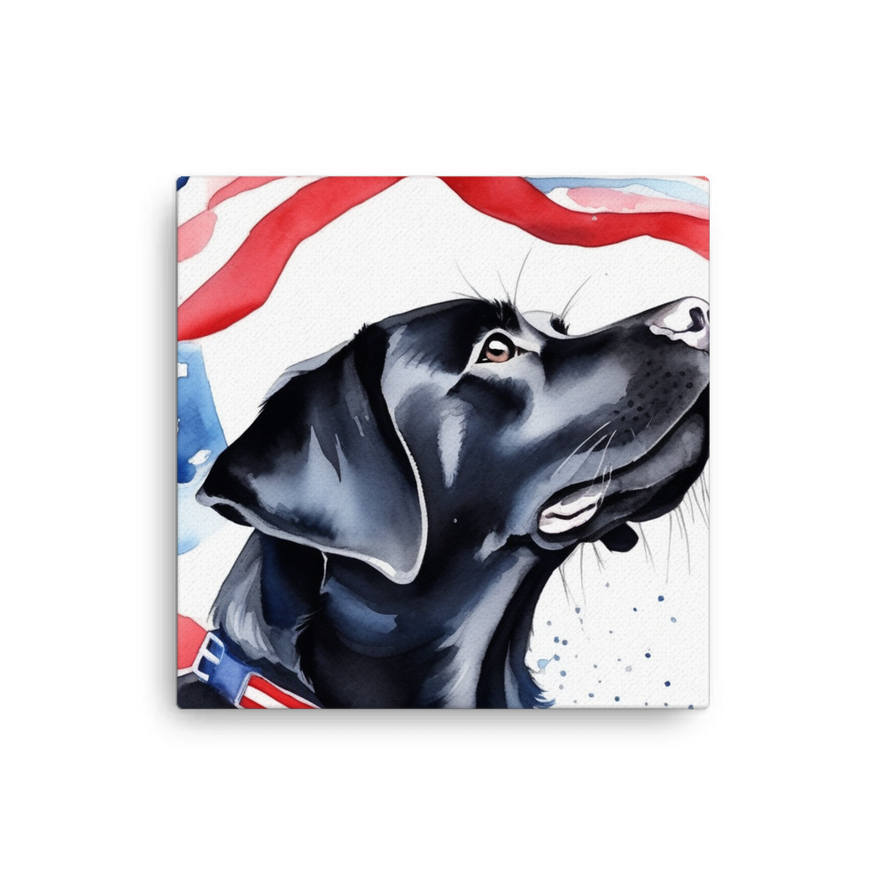 PugMug Custom Black Labrador Retriever Canvas