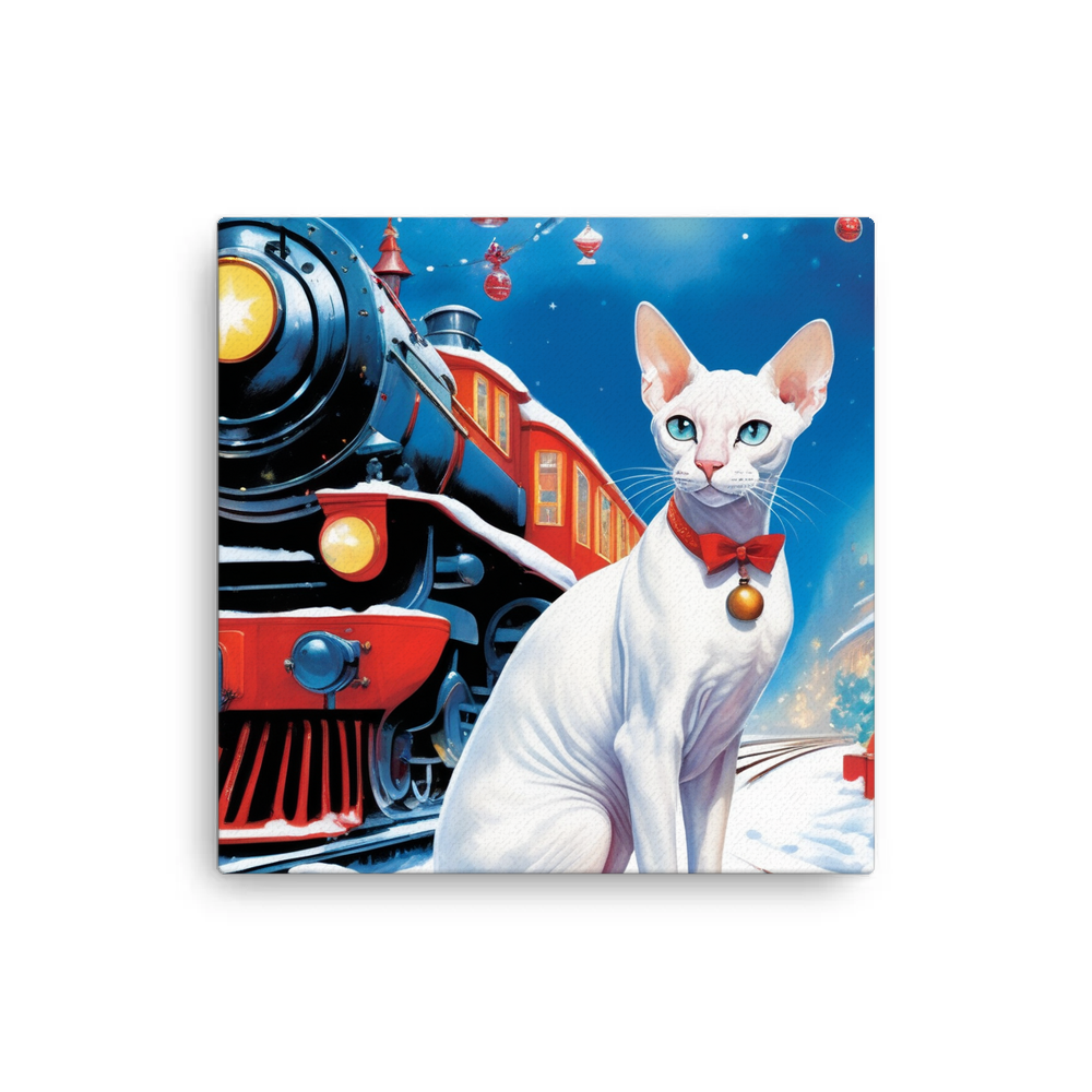 PugMug Custom White Sphynx Cat Canvas