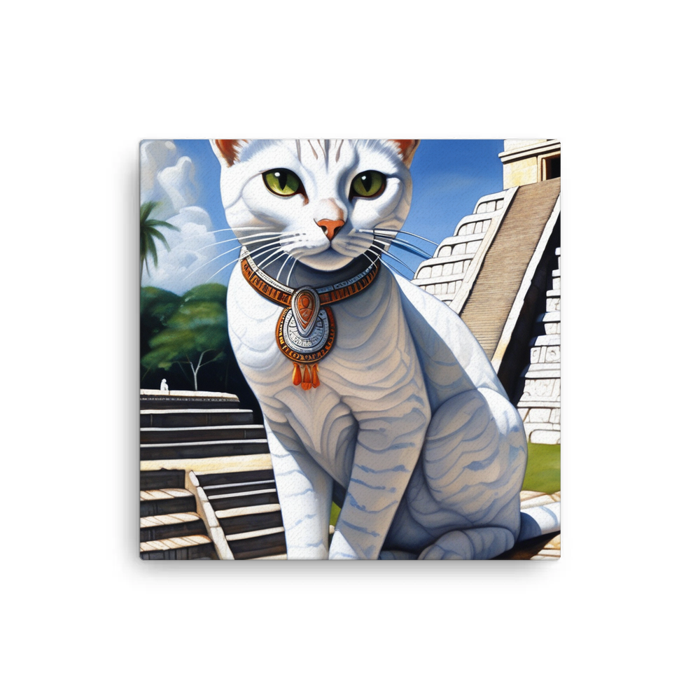 PugMug Custom White Companion Cat Canvas
