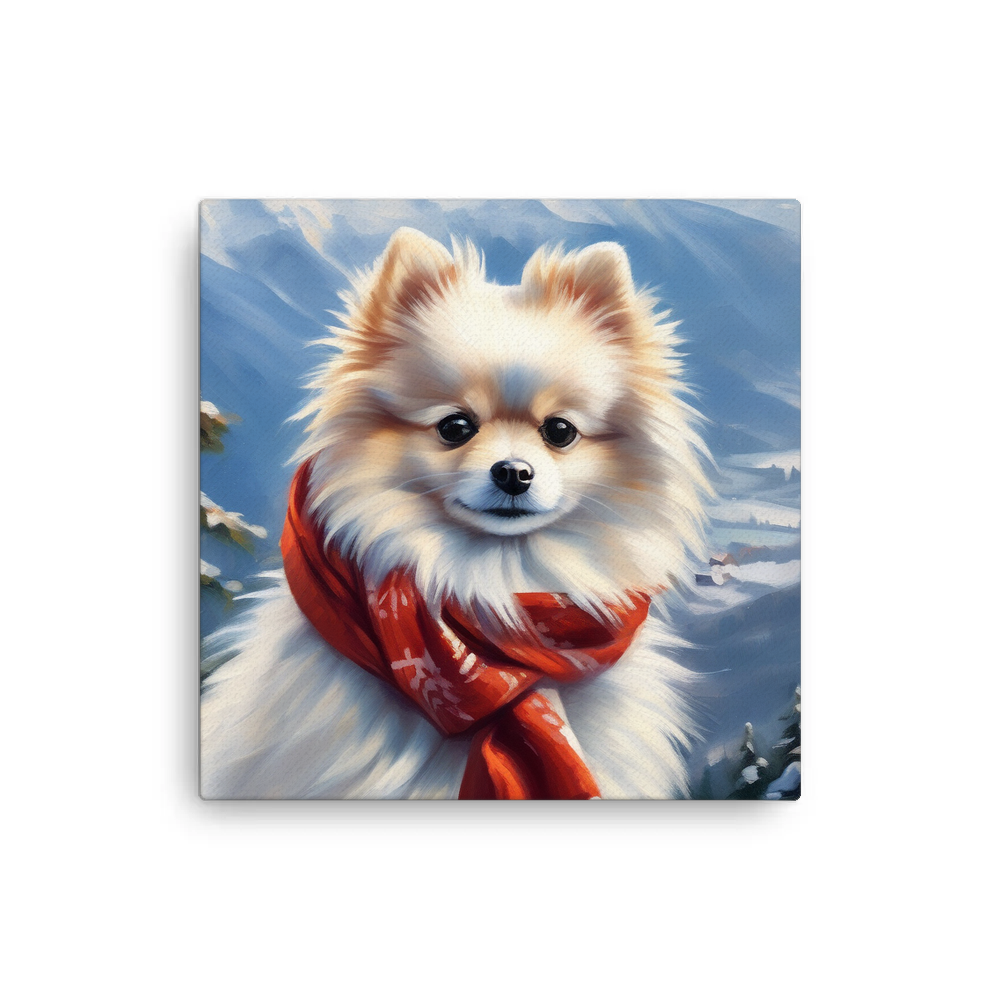PugMug Custom White Pomeranian Canvas