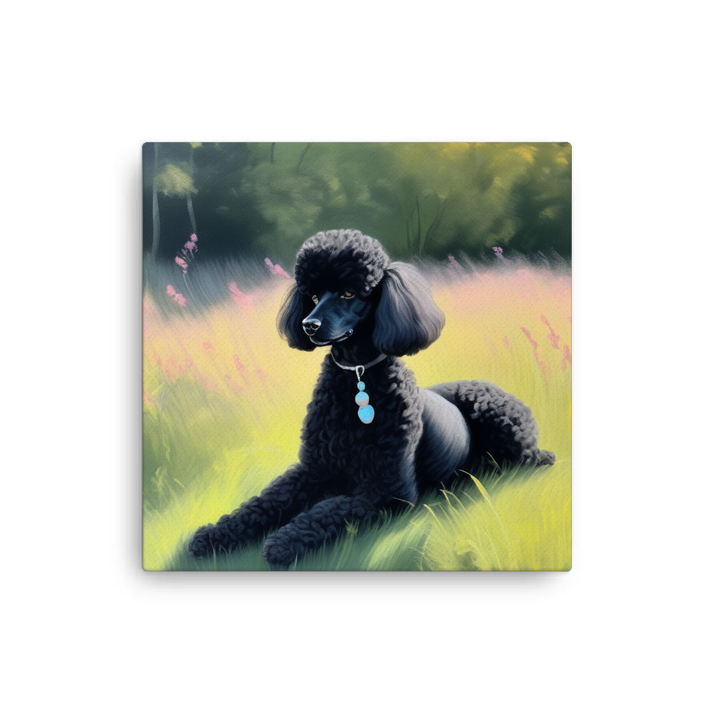 PugMug Custom Black Poodle Canvas