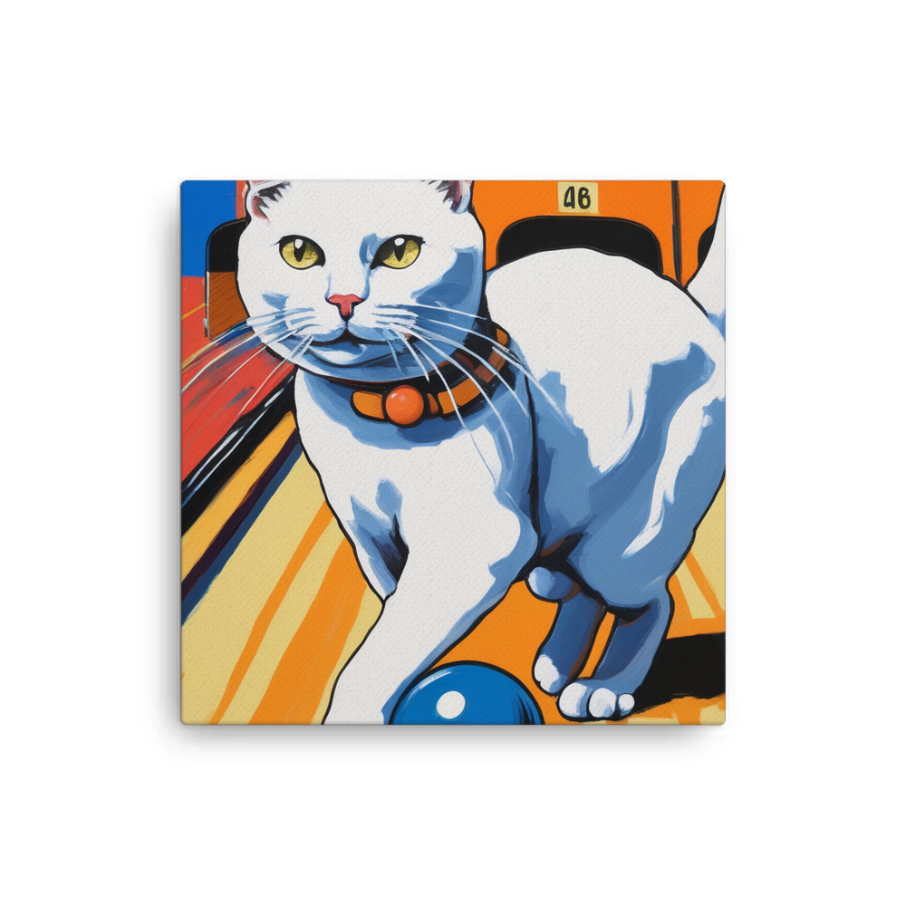 PugMug Custom White Companion Cat Canvas