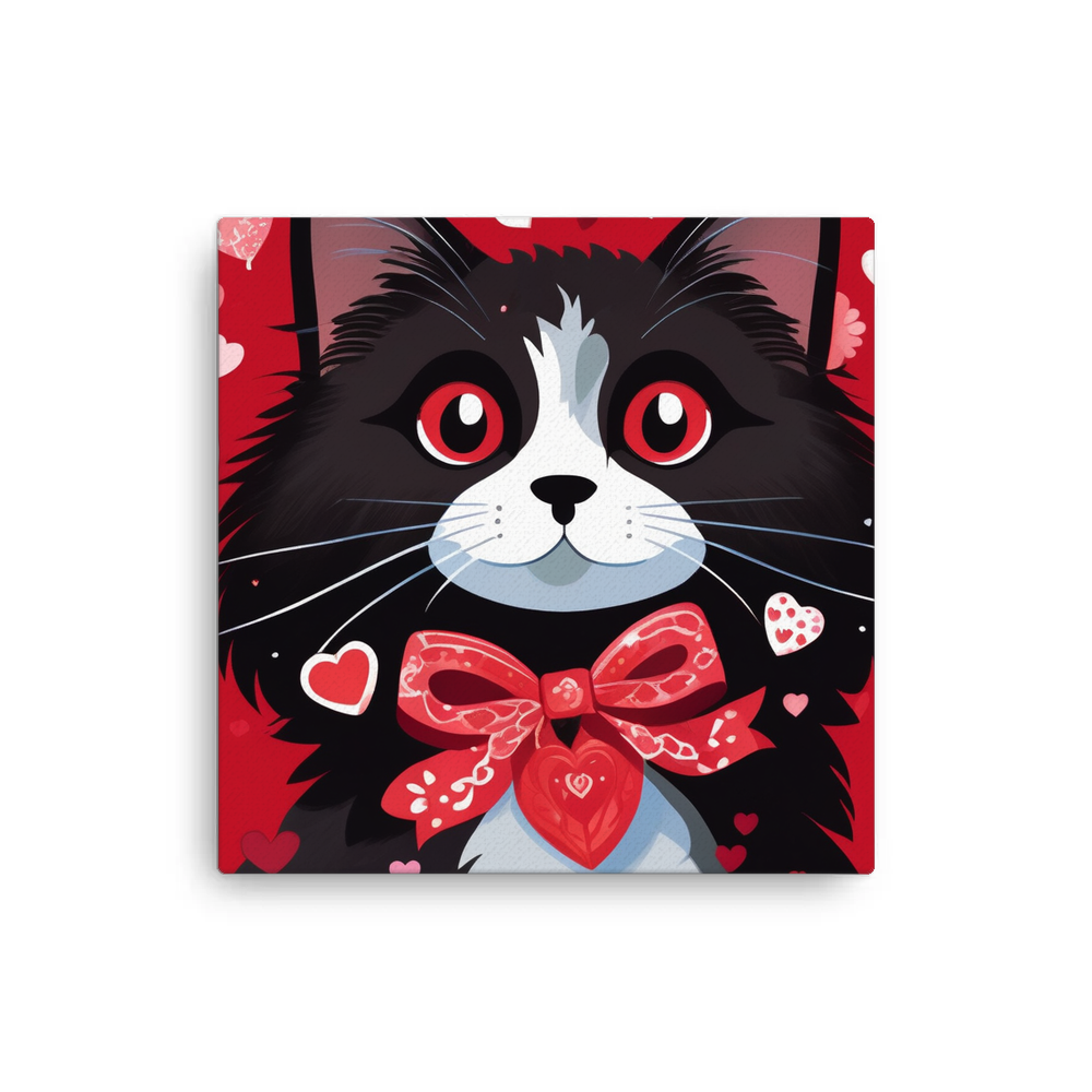 PugMug Custom Black Ragdoll Cat Canvas