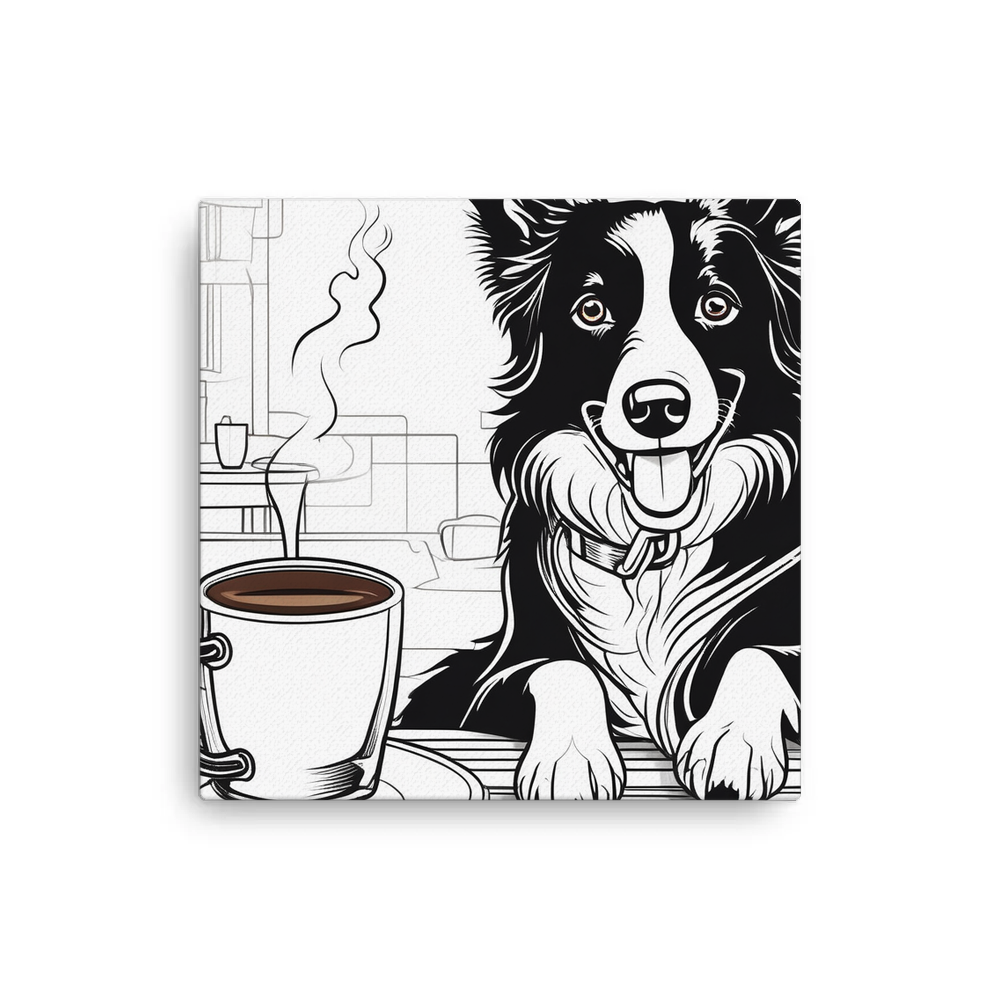 PugMug Custom Border Collie Canvas