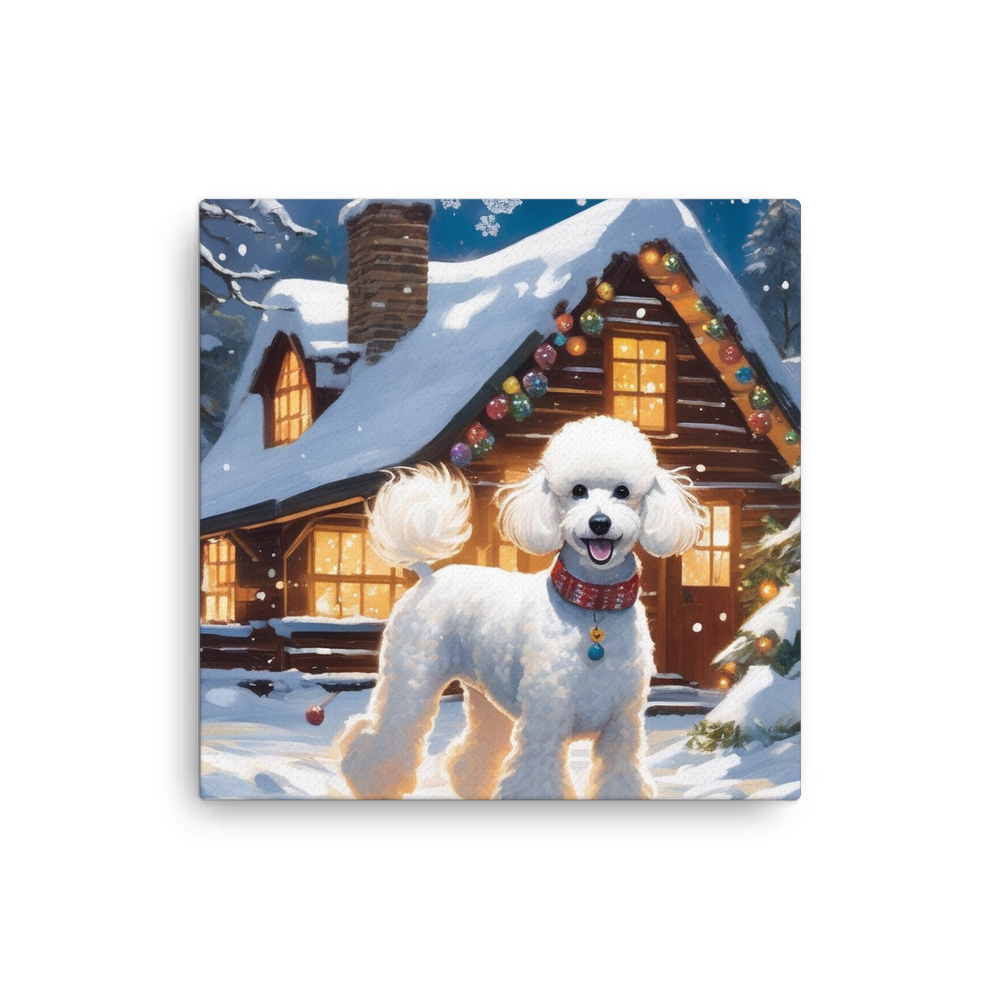 PugMug Custom White Poodle Canvas