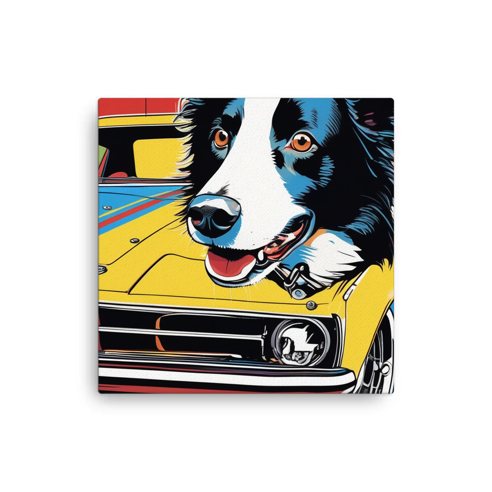 PugMug Custom Border Collie Canvas