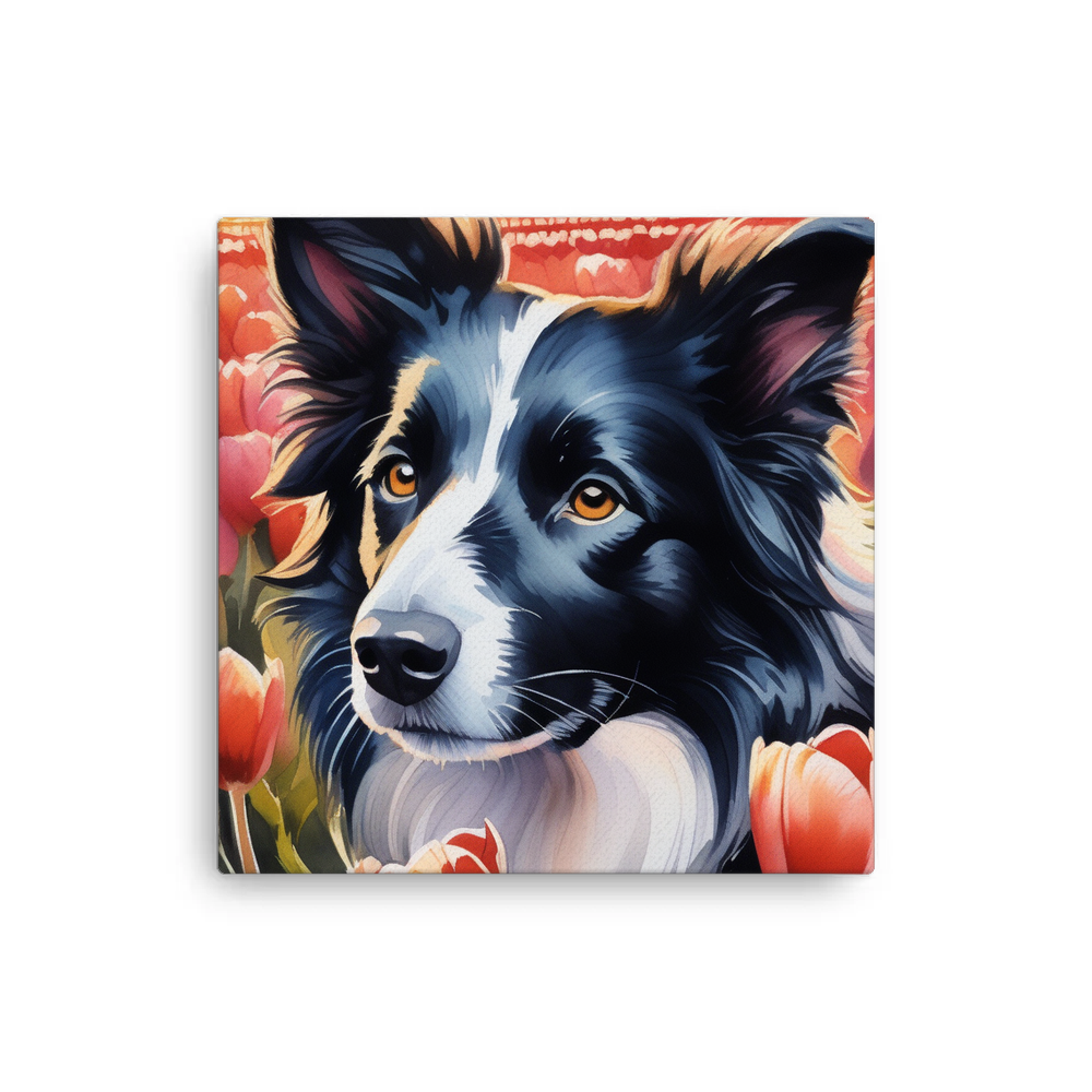 PugMug Custom Border Collie Canvas
