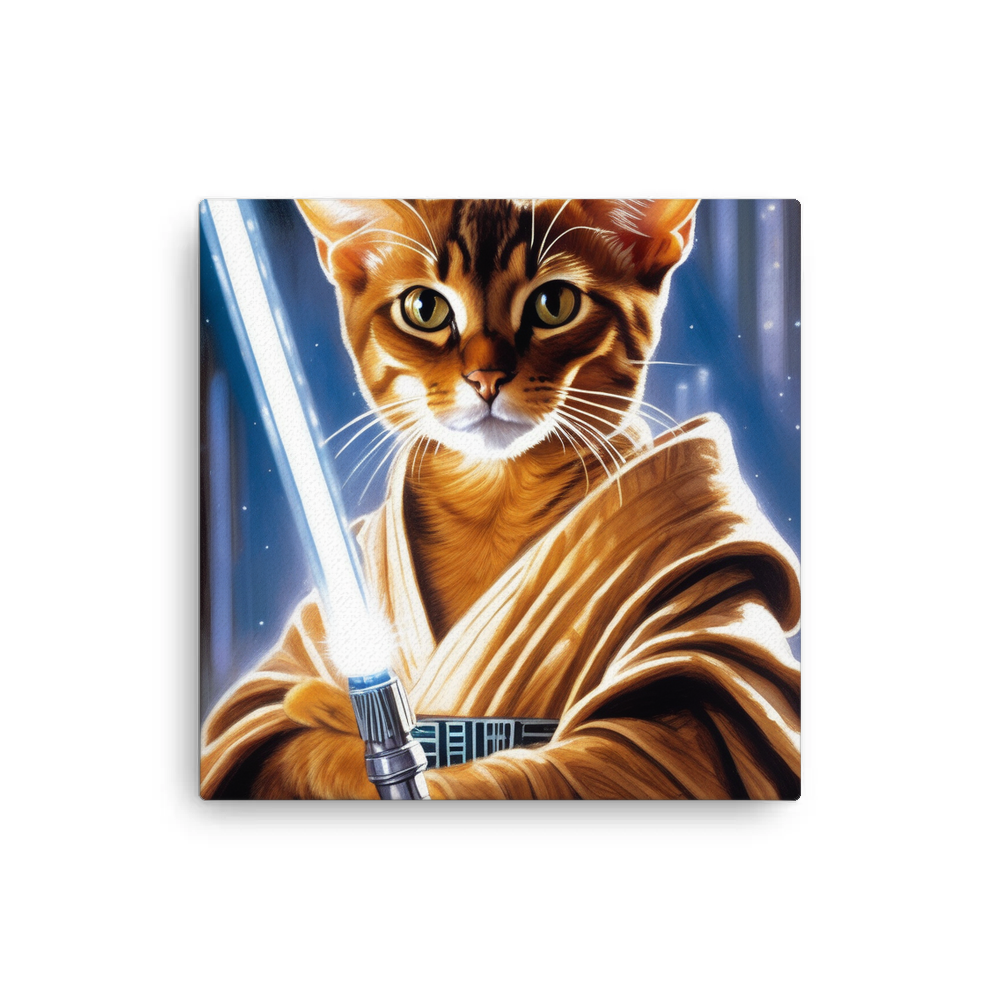 PugMug Custom Tabby Abyssinian Cat Canvas