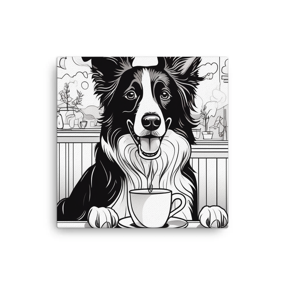PugMug Custom Border Collie Canvas
