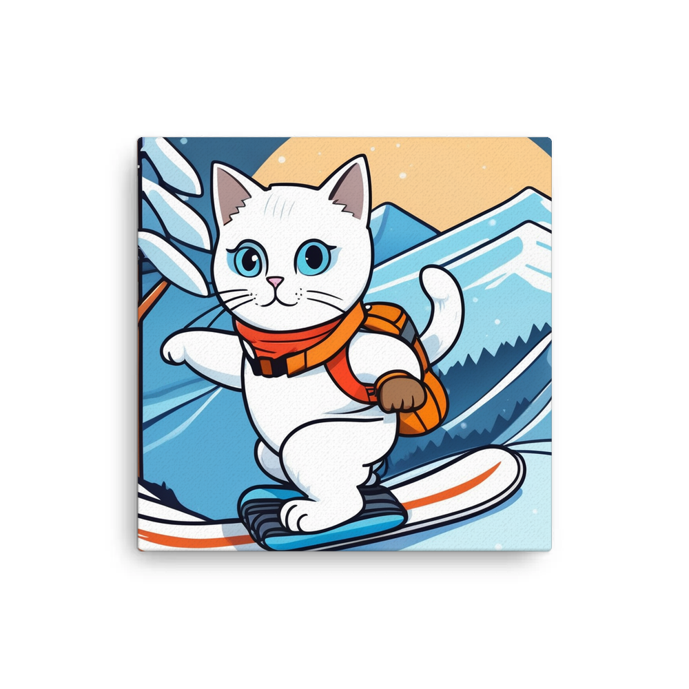 PugMug Custom White Companion Cat Canvas