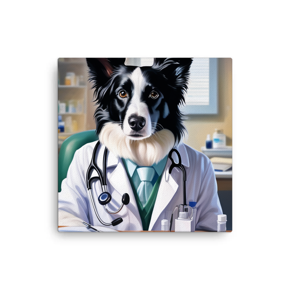 PugMug Custom Border Collie Canvas