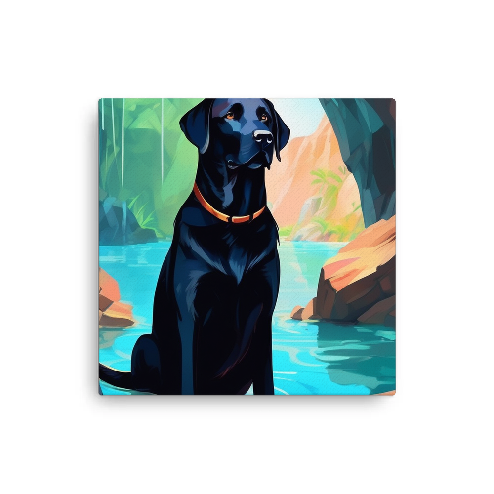 PugMug Custom Black Labrador Retriever Canvas