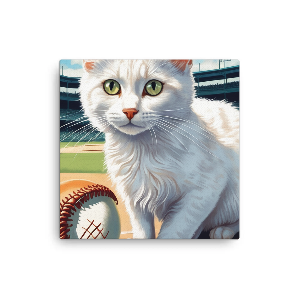 PugMug Custom White Companion Cat Canvas