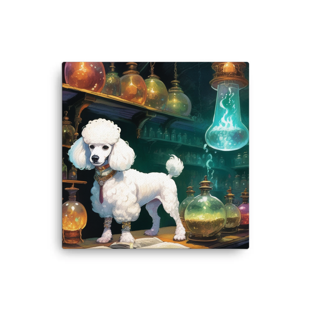 PugMug Custom White Poodle Canvas