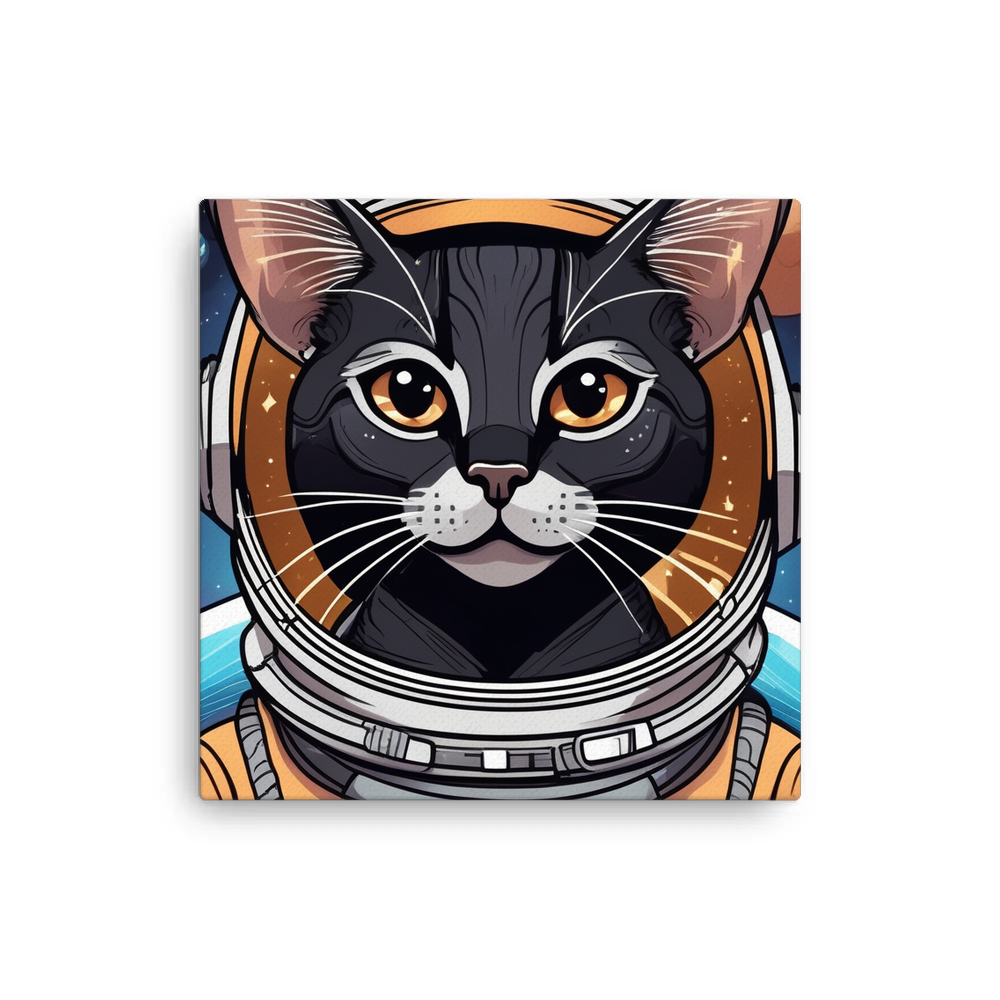 PugMug Custom Black Abyssinian Cat Canvas