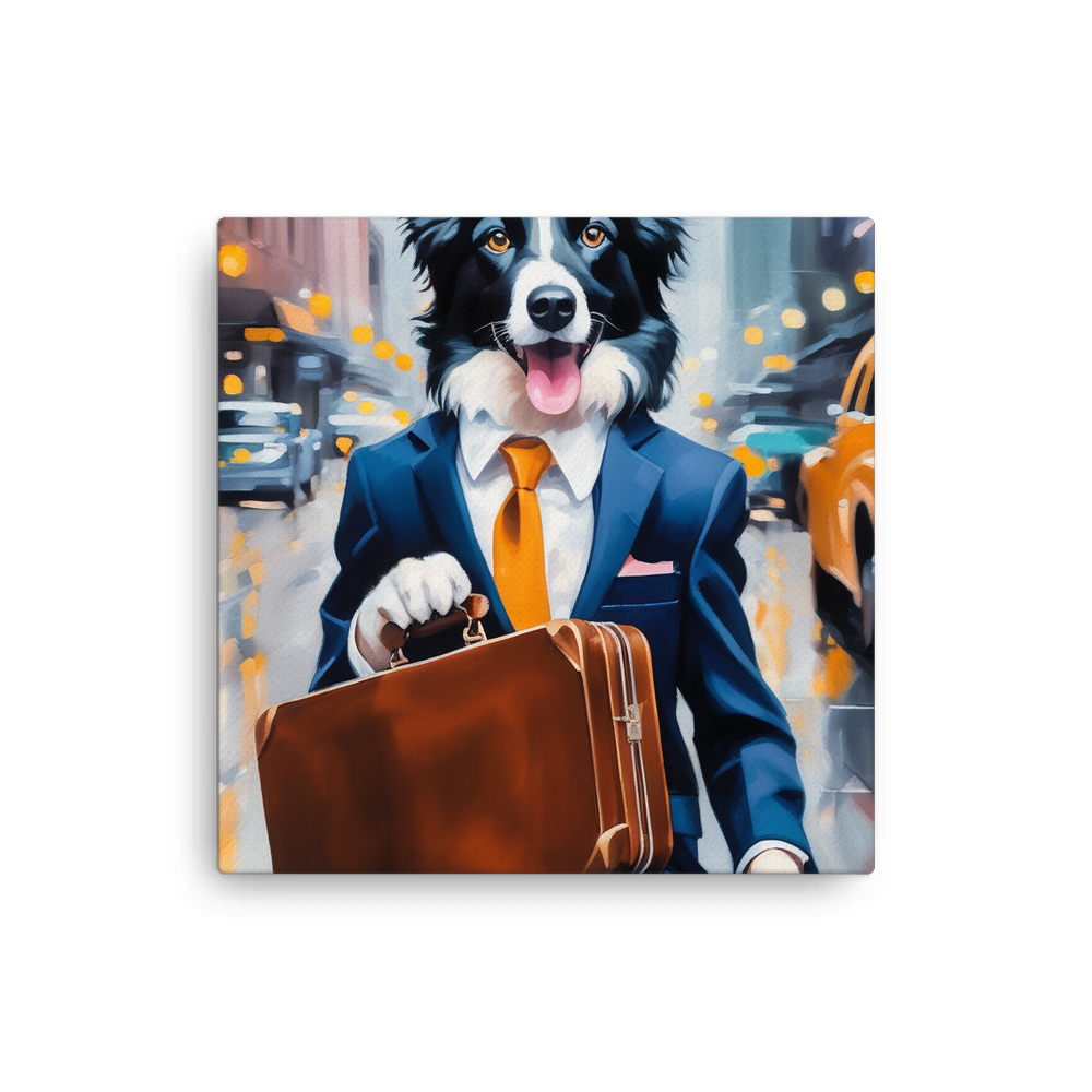 PugMug Custom Border Collie Canvas