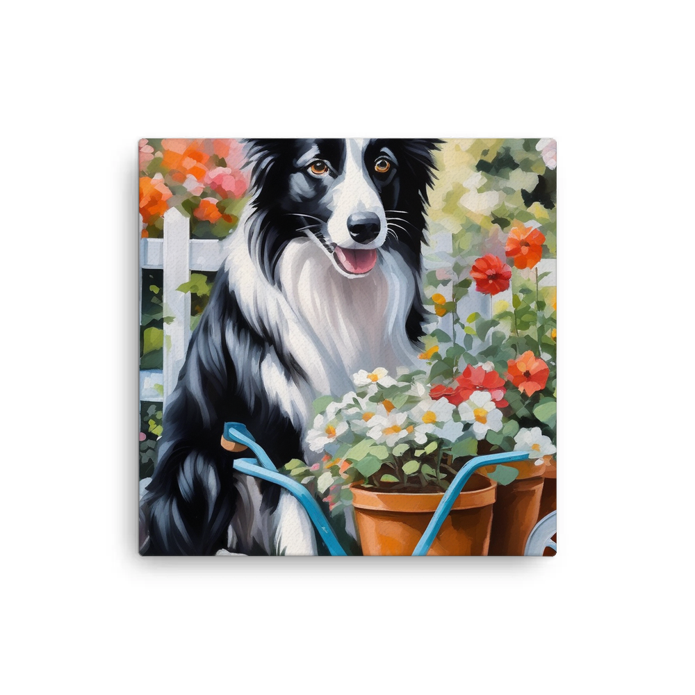PugMug Custom Border Collie Canvas