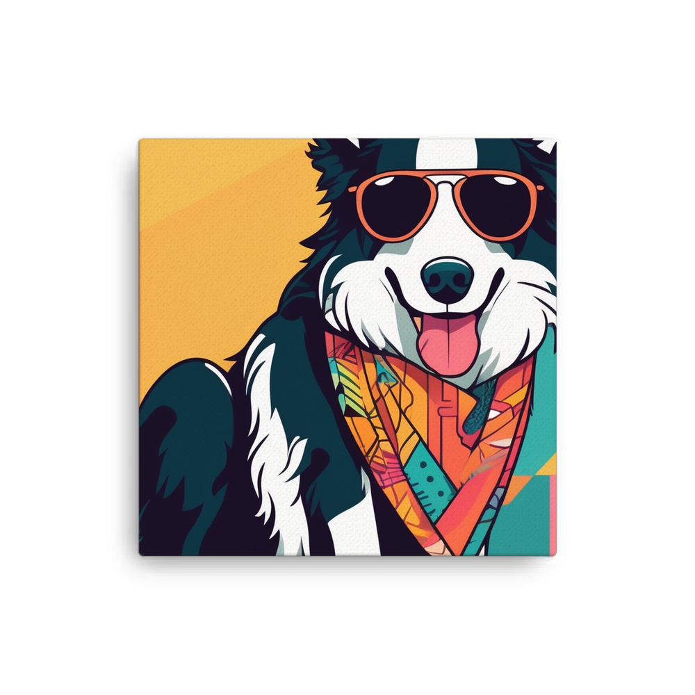 PugMug Custom Border Collie Canvas
