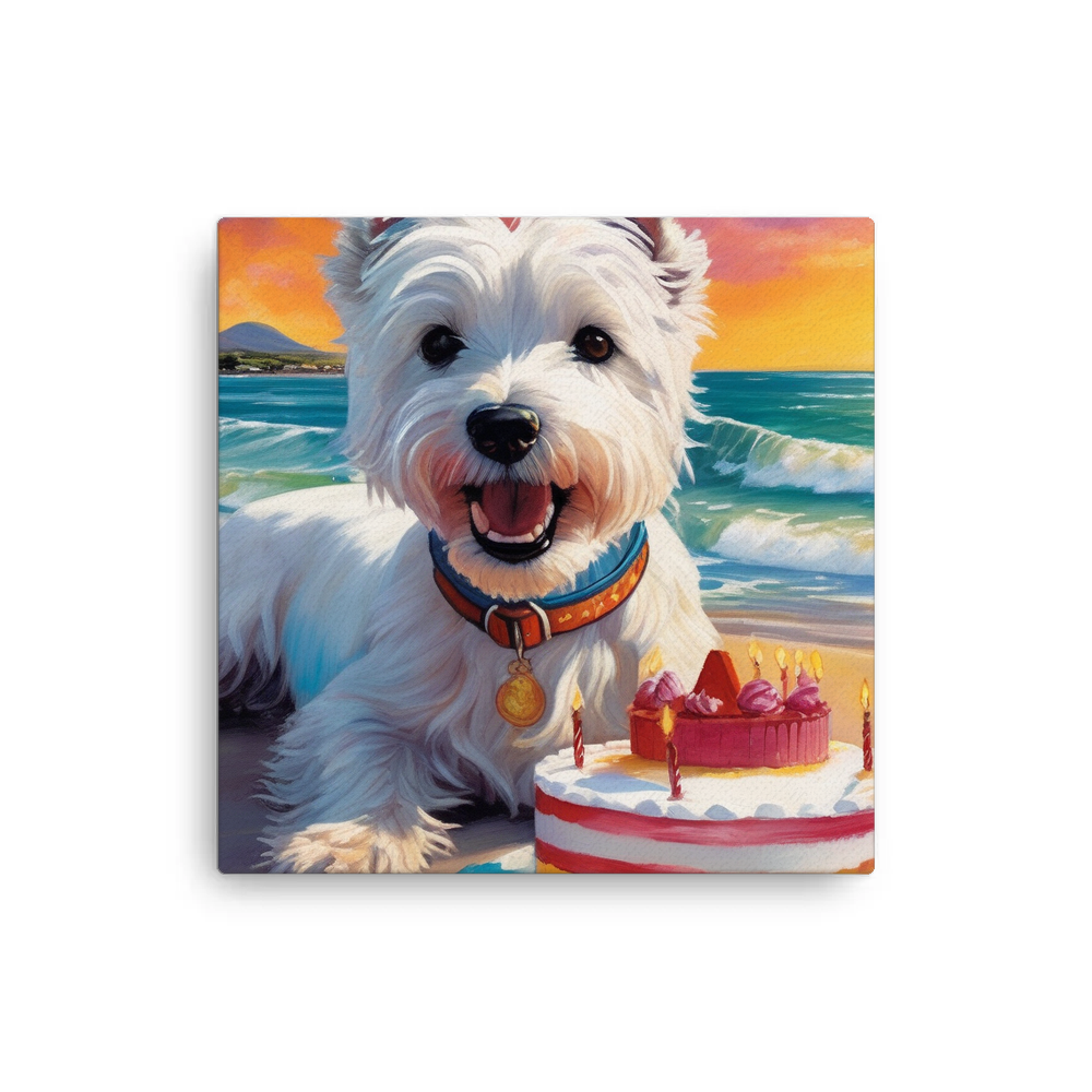 PugMug Custom West Highland White Terrier Canvas