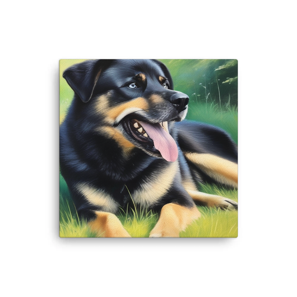 PugMug Custom Blue Canvas