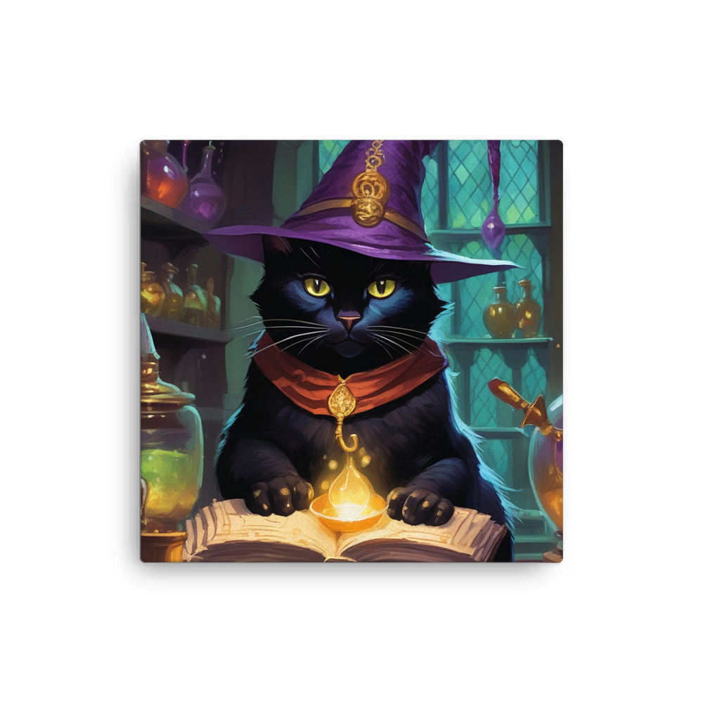 PugMug Custom Black Exotic Cat Canvas