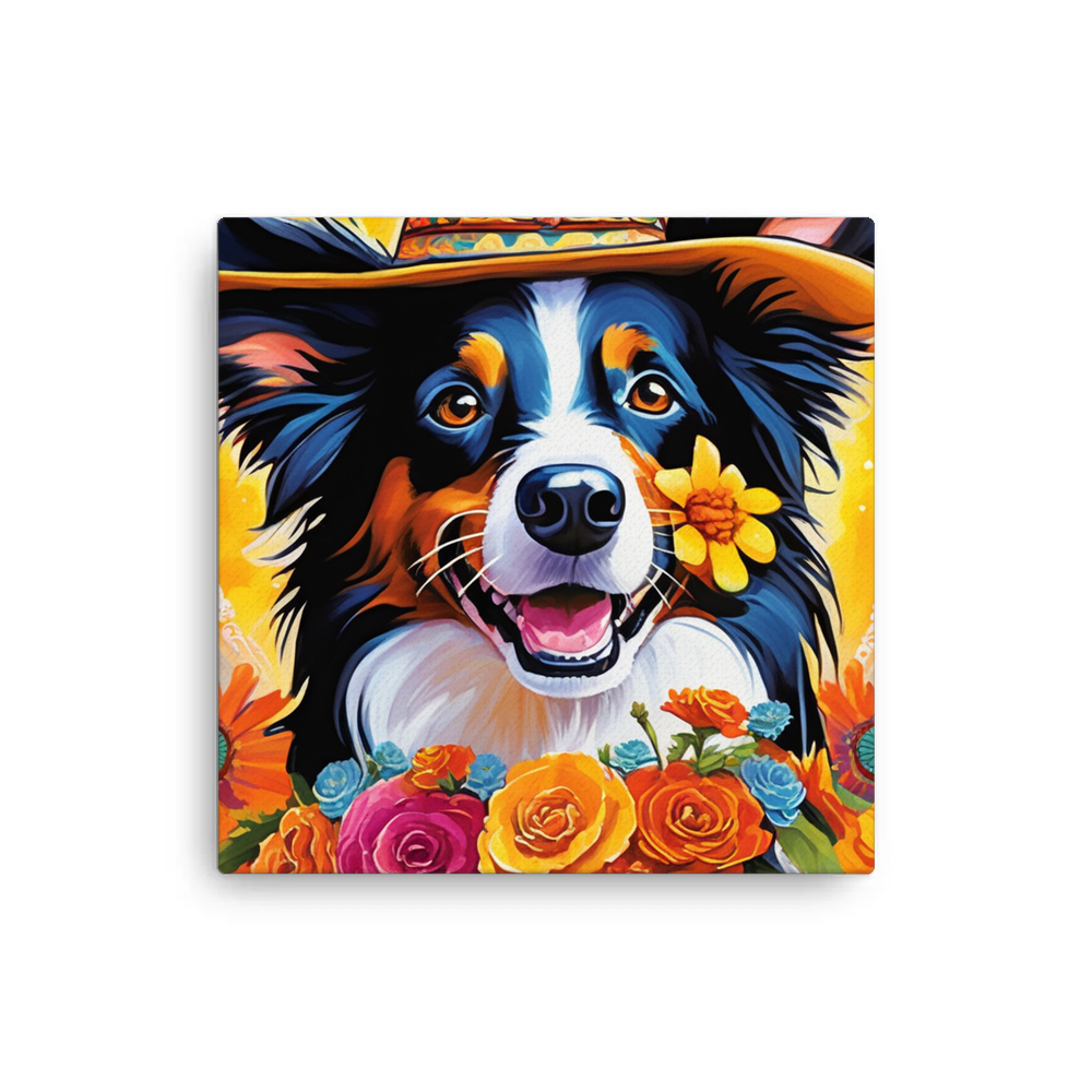 PugMug Custom Border Collie Canvas
