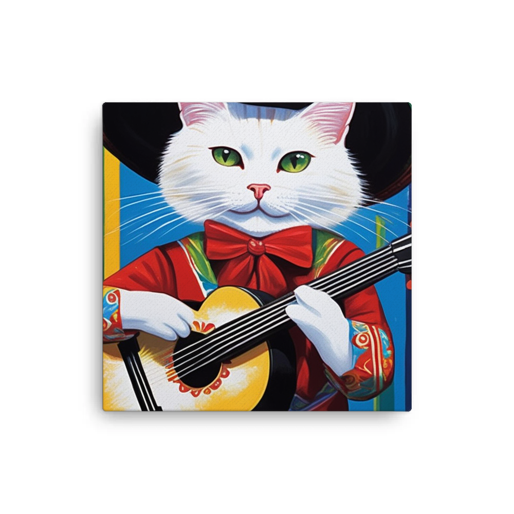 PugMug Custom White Companion Cat Canvas