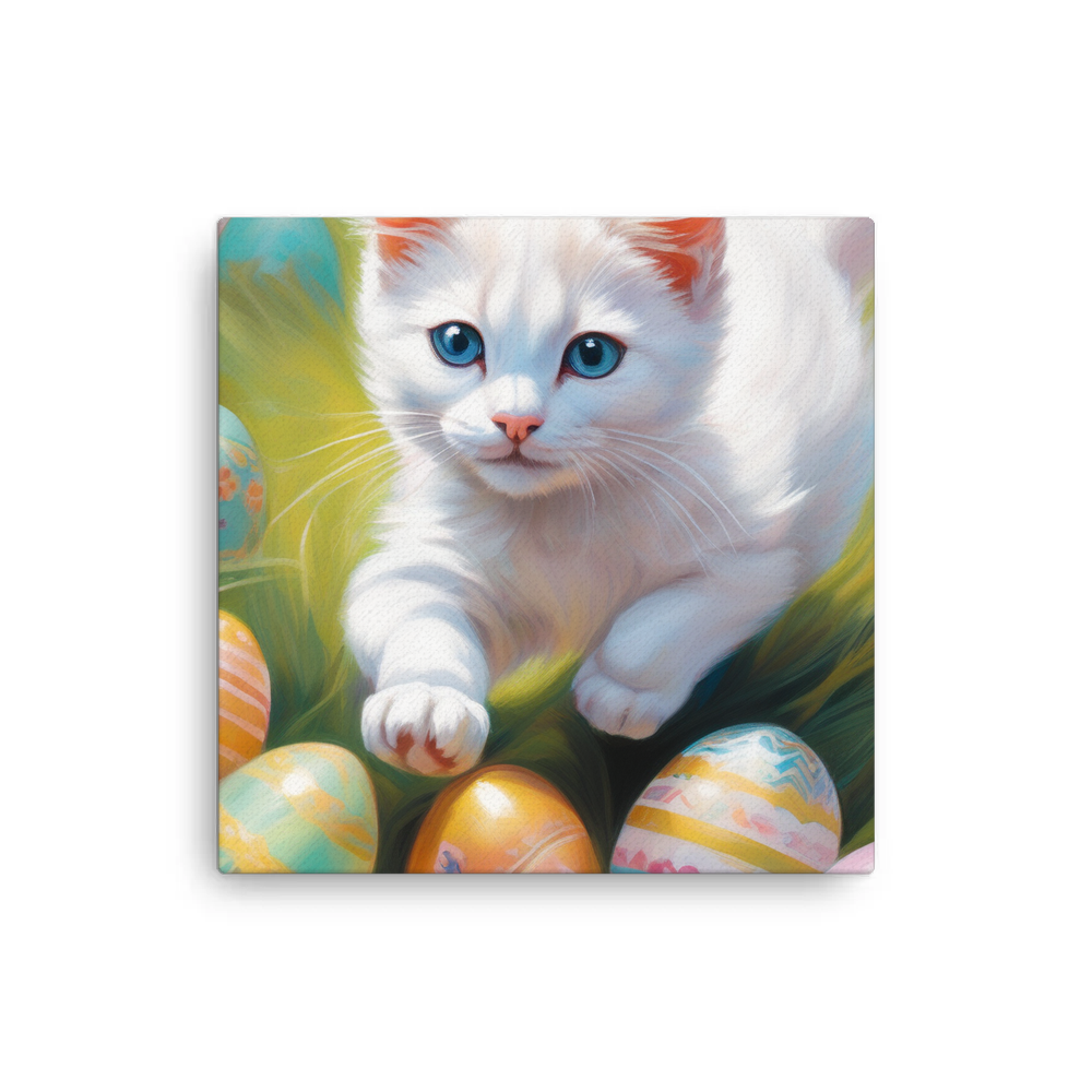 PugMug Custom White Exotic Cat Canvas