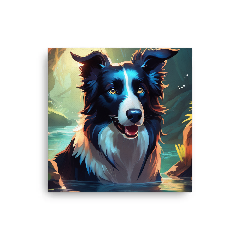 PugMug Custom Border Collie Canvas