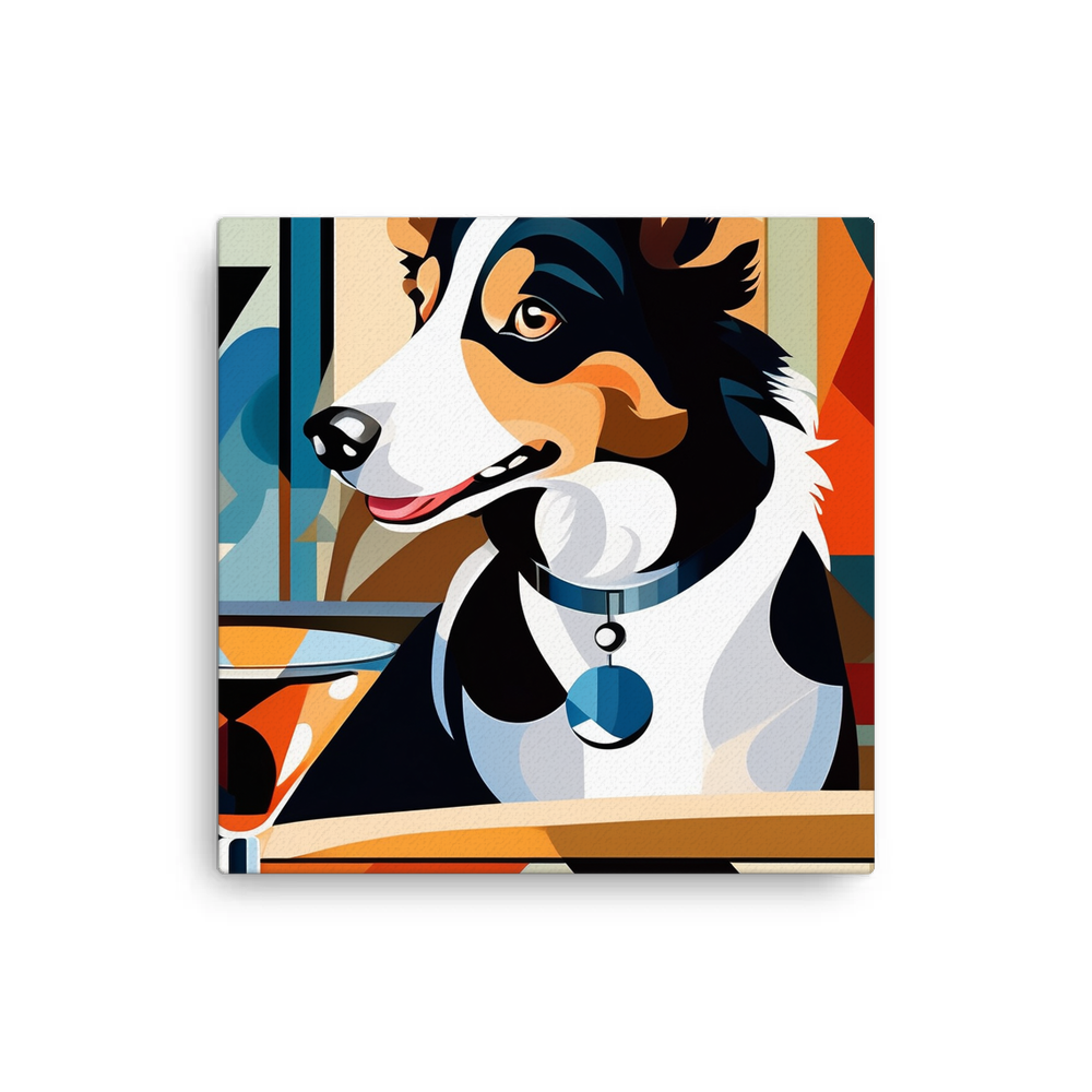 PugMug Custom Border Collie Canvas