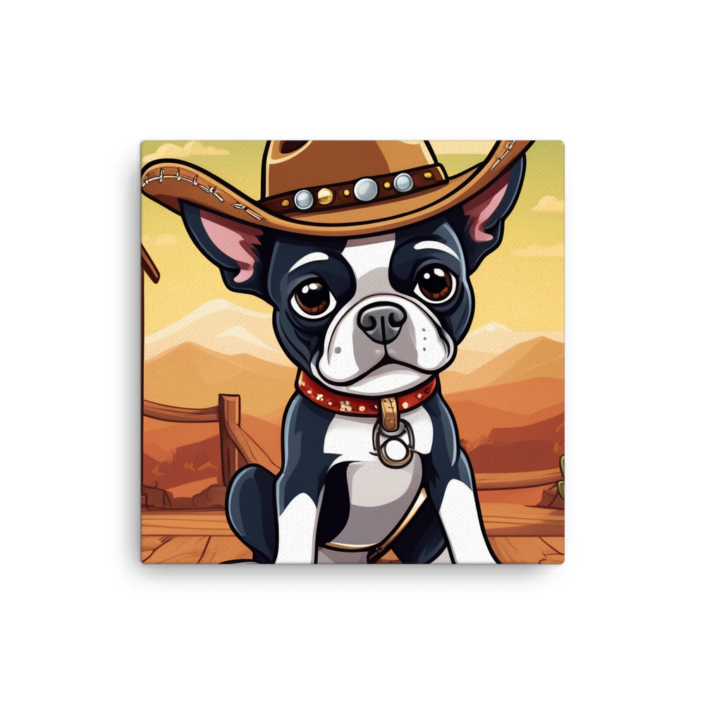 PugMug Custom Boston Terrier Canvas