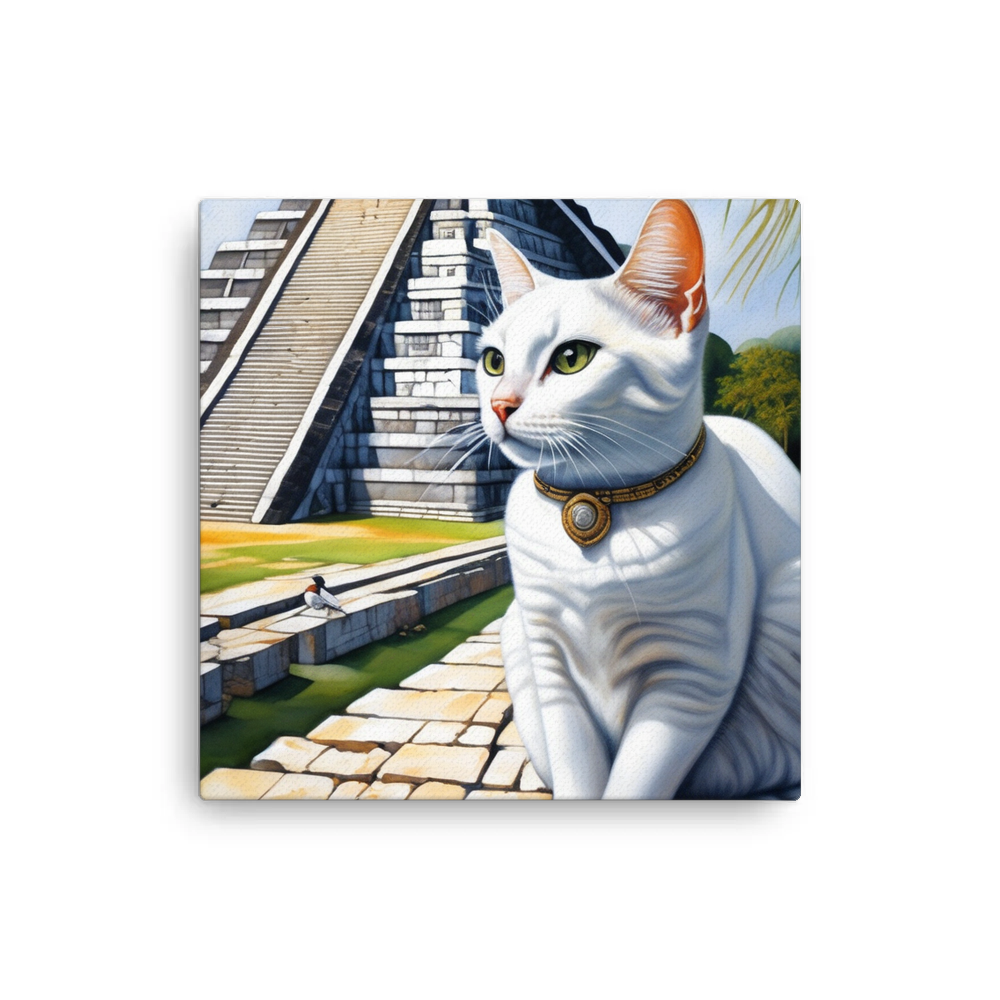 PugMug Custom White Companion Cat Canvas