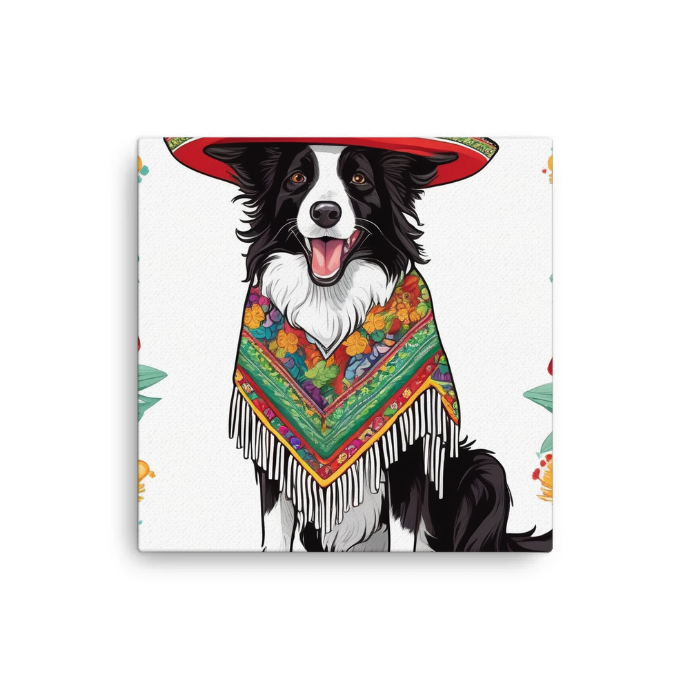 PugMug Custom Border Collie Canvas