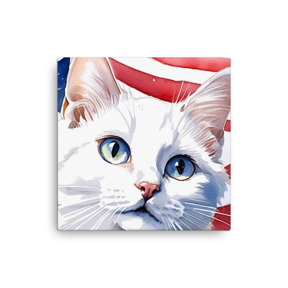 PugMug Custom White Companion Cat Canvas