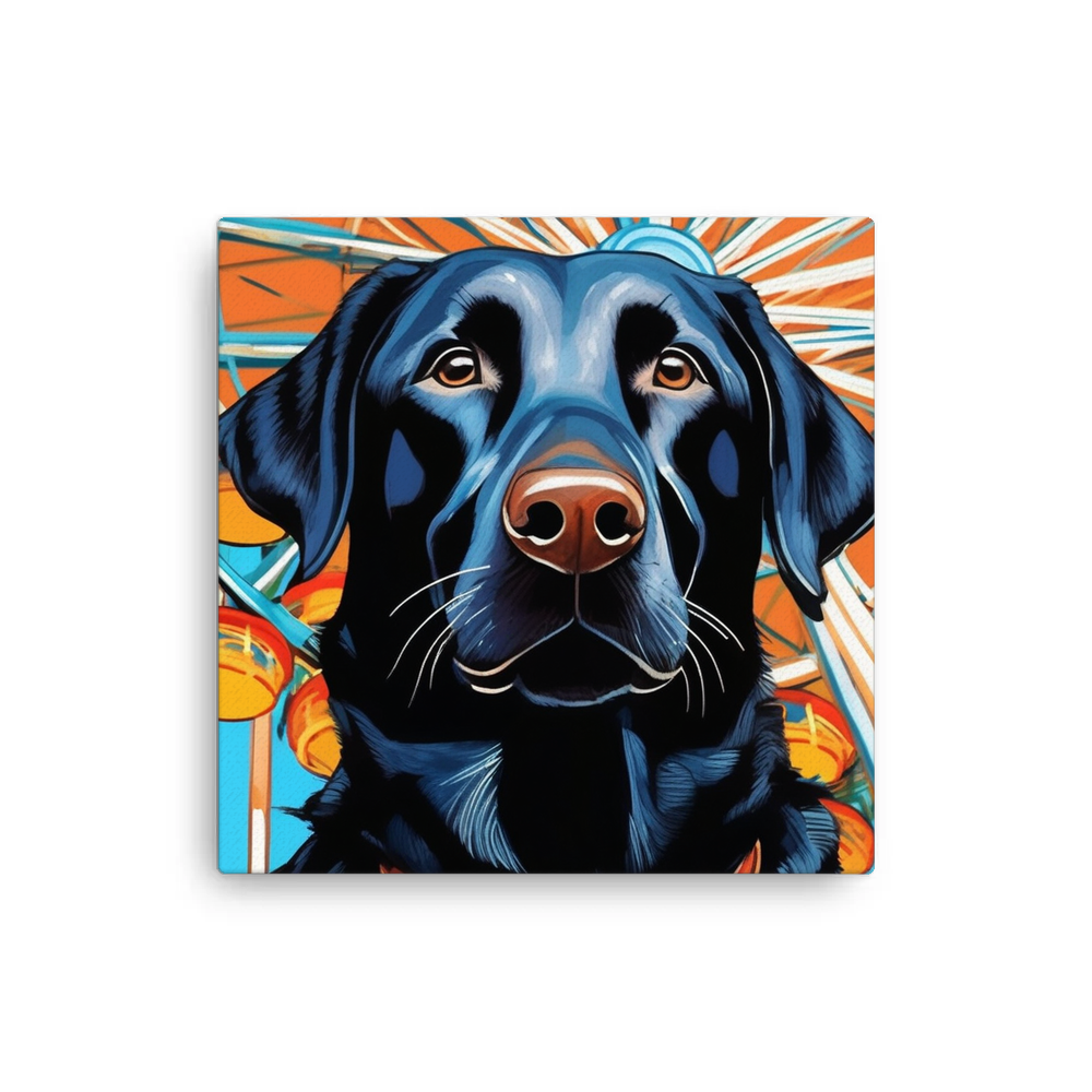 PugMug Custom Black Labrador Retriever Canvas