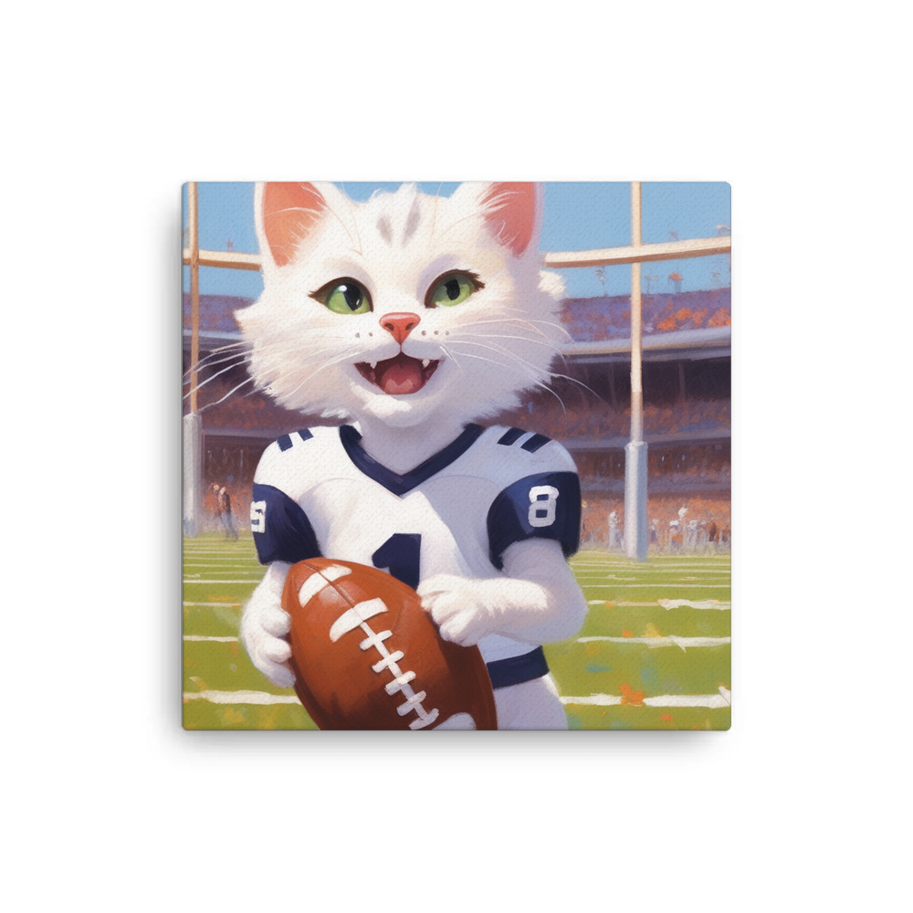 PugMug Custom White Companion Cat Canvas