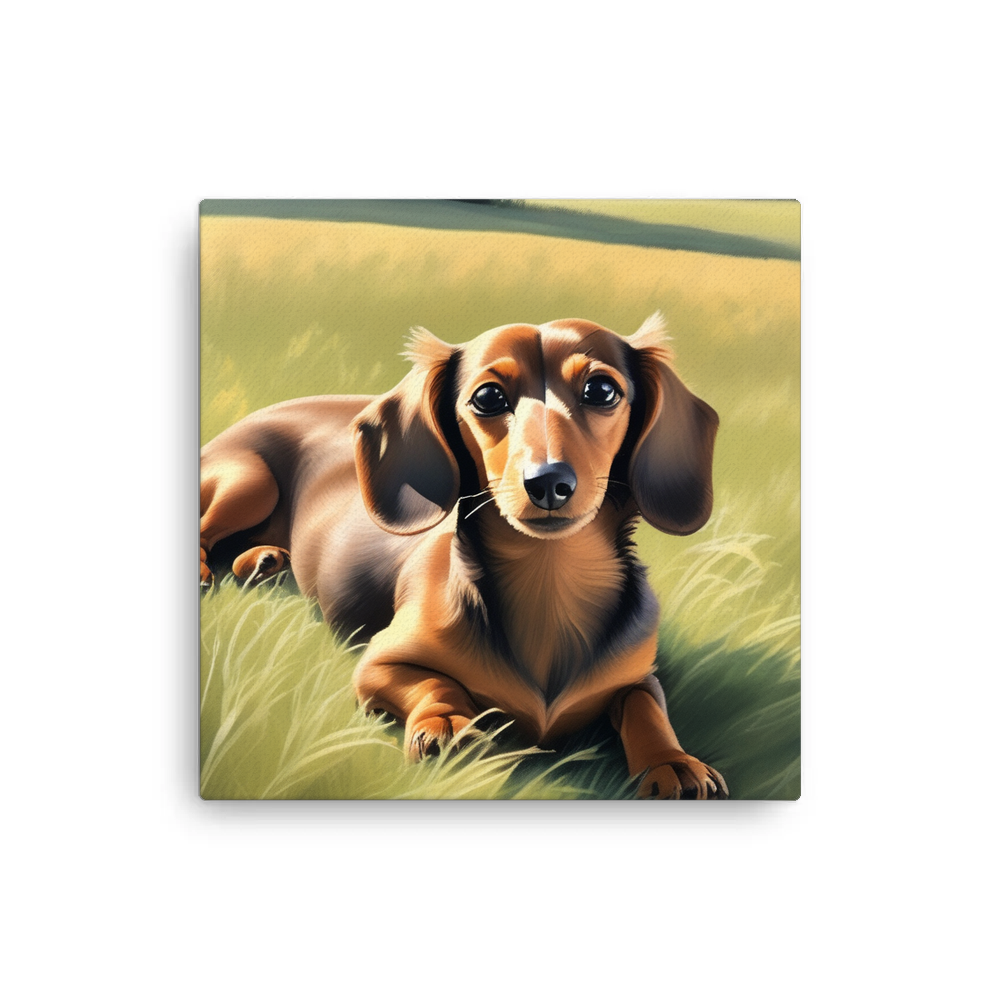 PugMug Custom Tan Dachshund Canvas