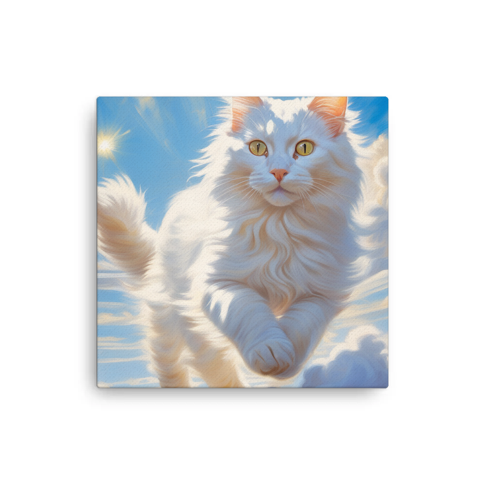PugMug Custom White Companion Cat Canvas