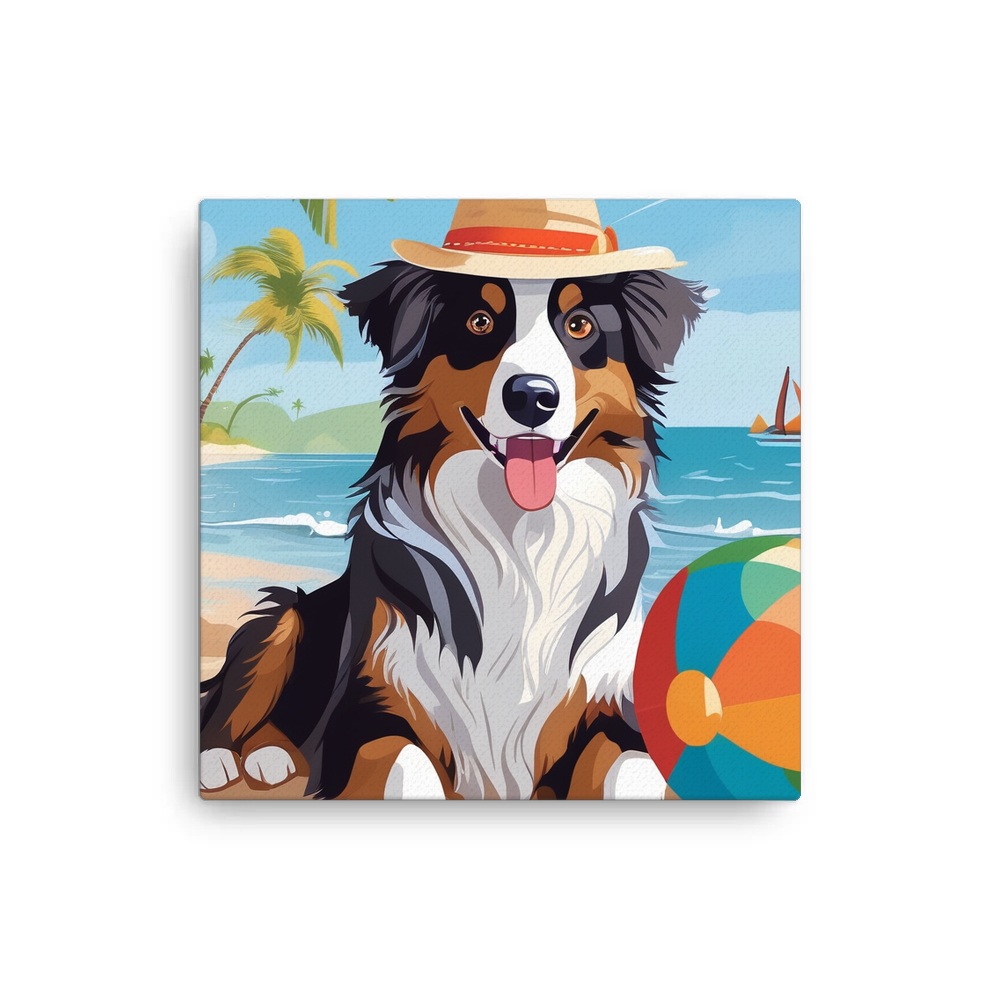 PugMug Custom Australian Shepherd Dog Canvas